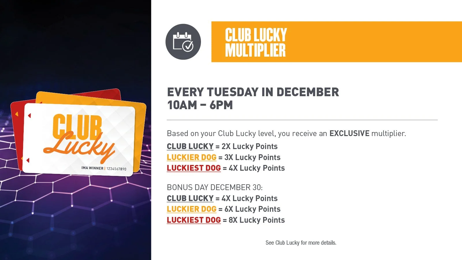 CLUB LUCKY MULTIPLIER