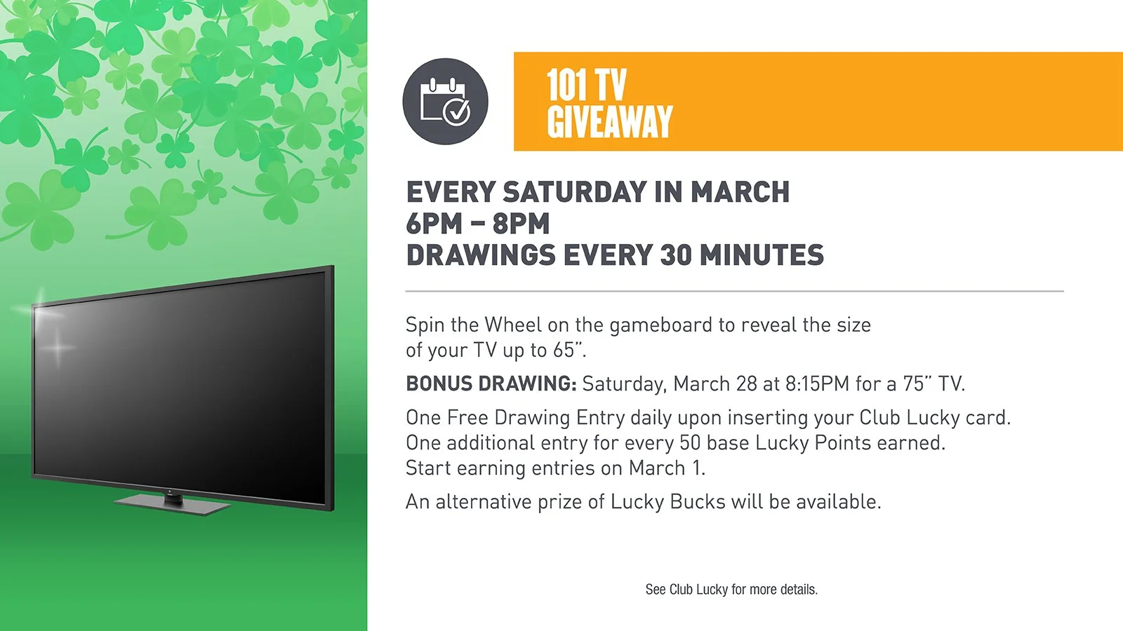 101 tv giveaway