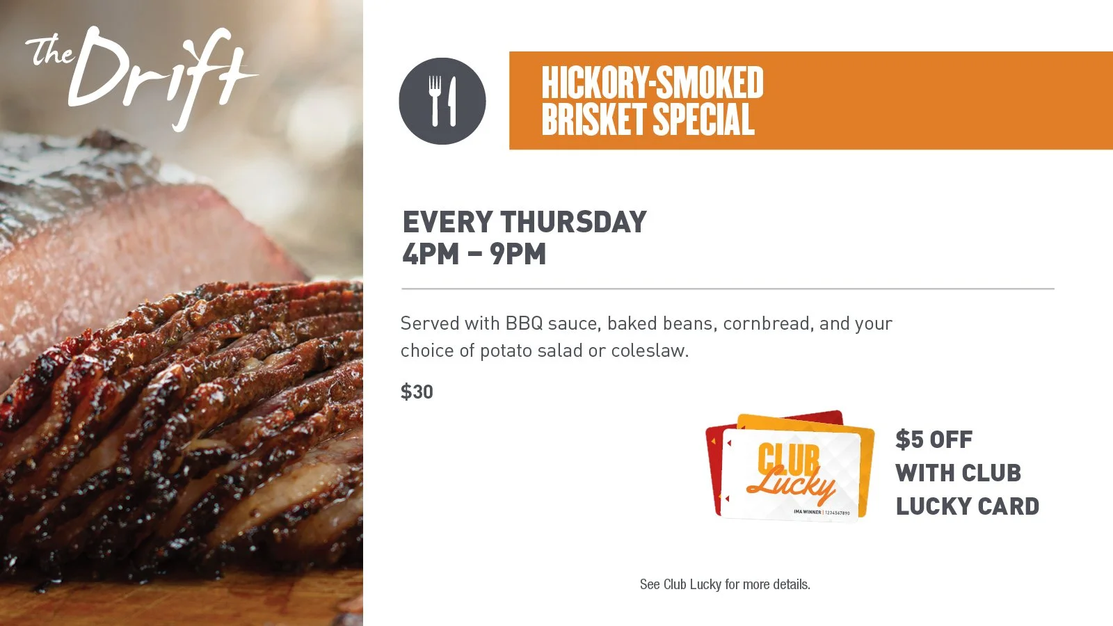 SMOKED MEAT THURSDAYS (BRISKET)