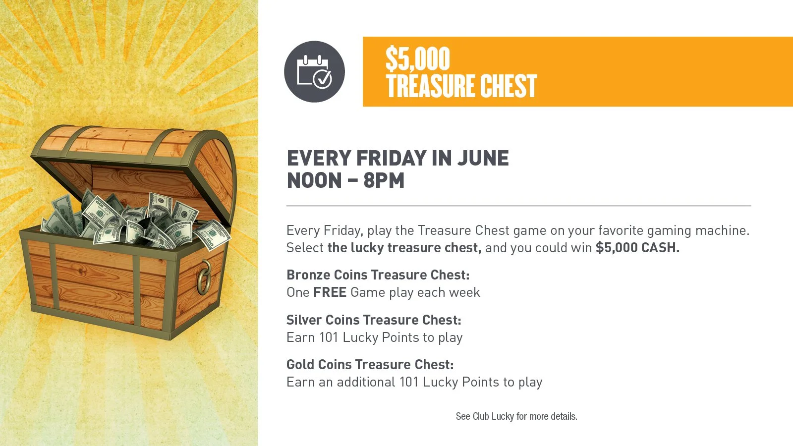 $5,000 TREASURE CHEST