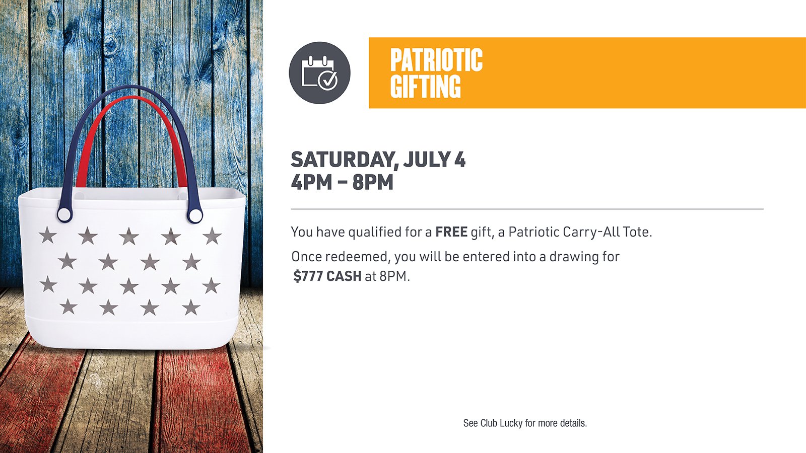 PATRIOTIC GIFTING - SPECIALTY TOTE