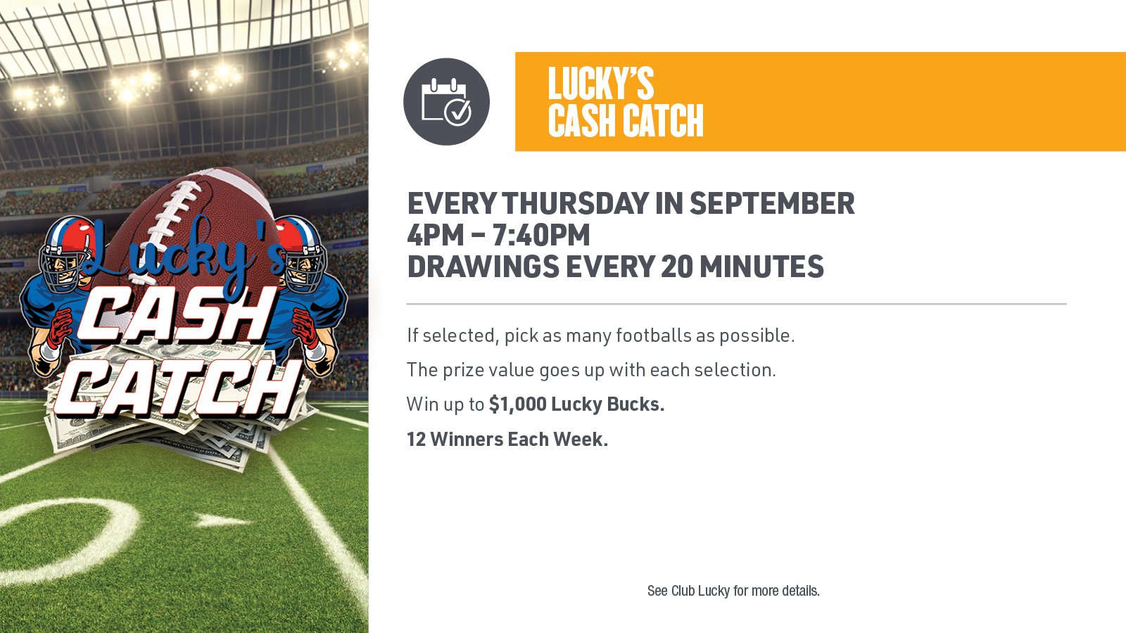 LUCKY’S CASH CATCH