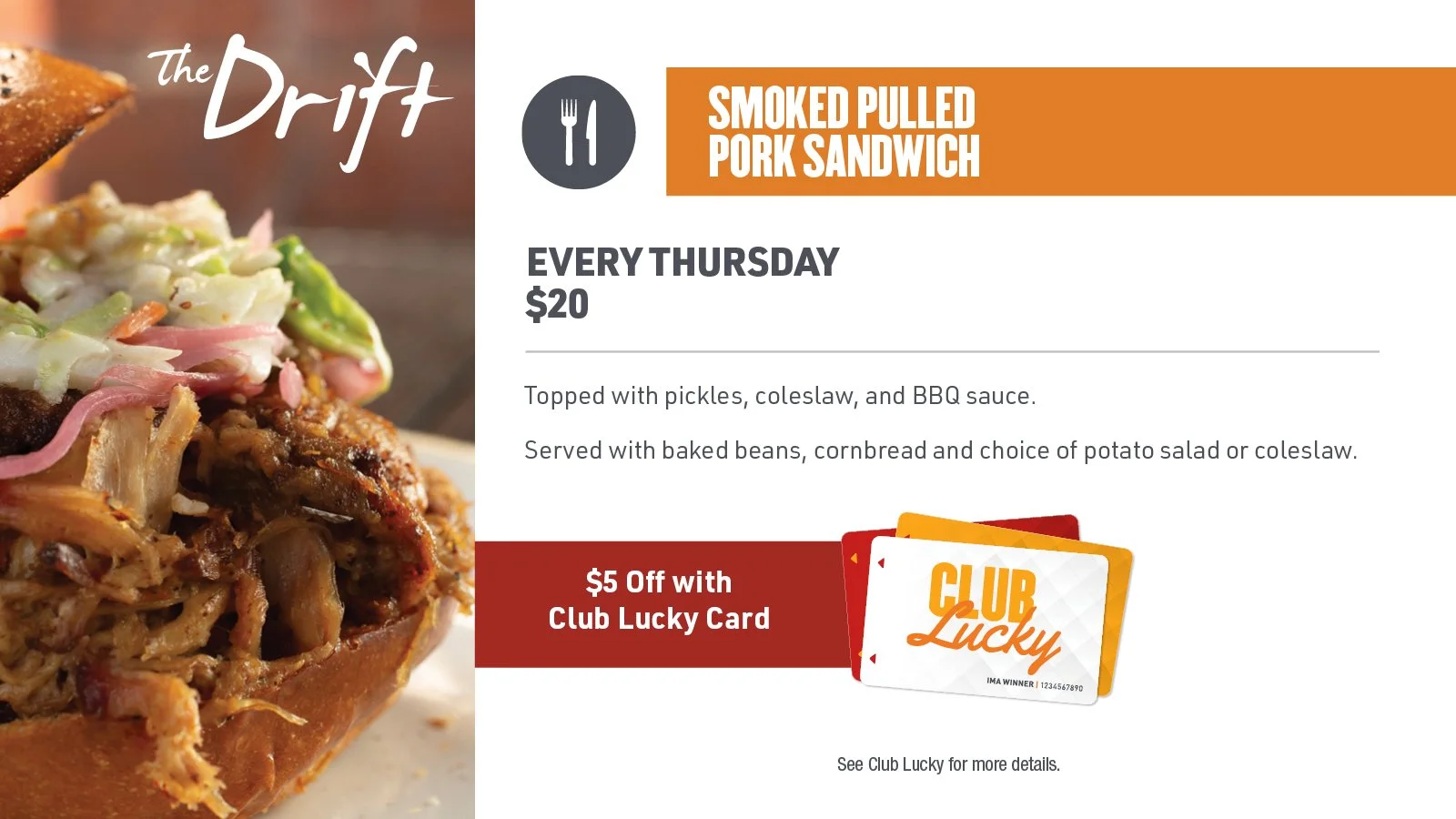 SMOKED MEAT THURSDAYS (PULLED PORK)