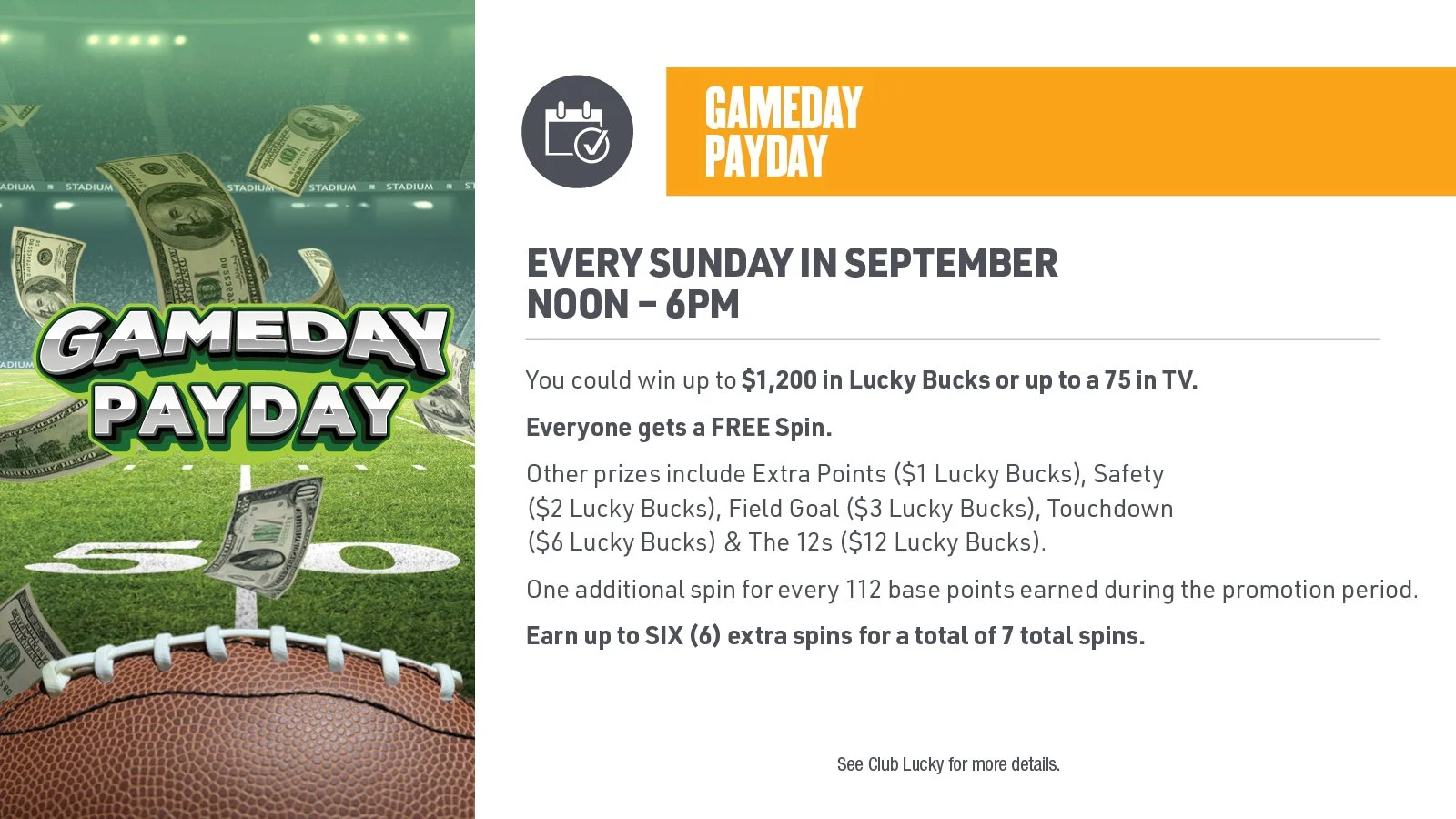 GAMEDAY PAYDAY