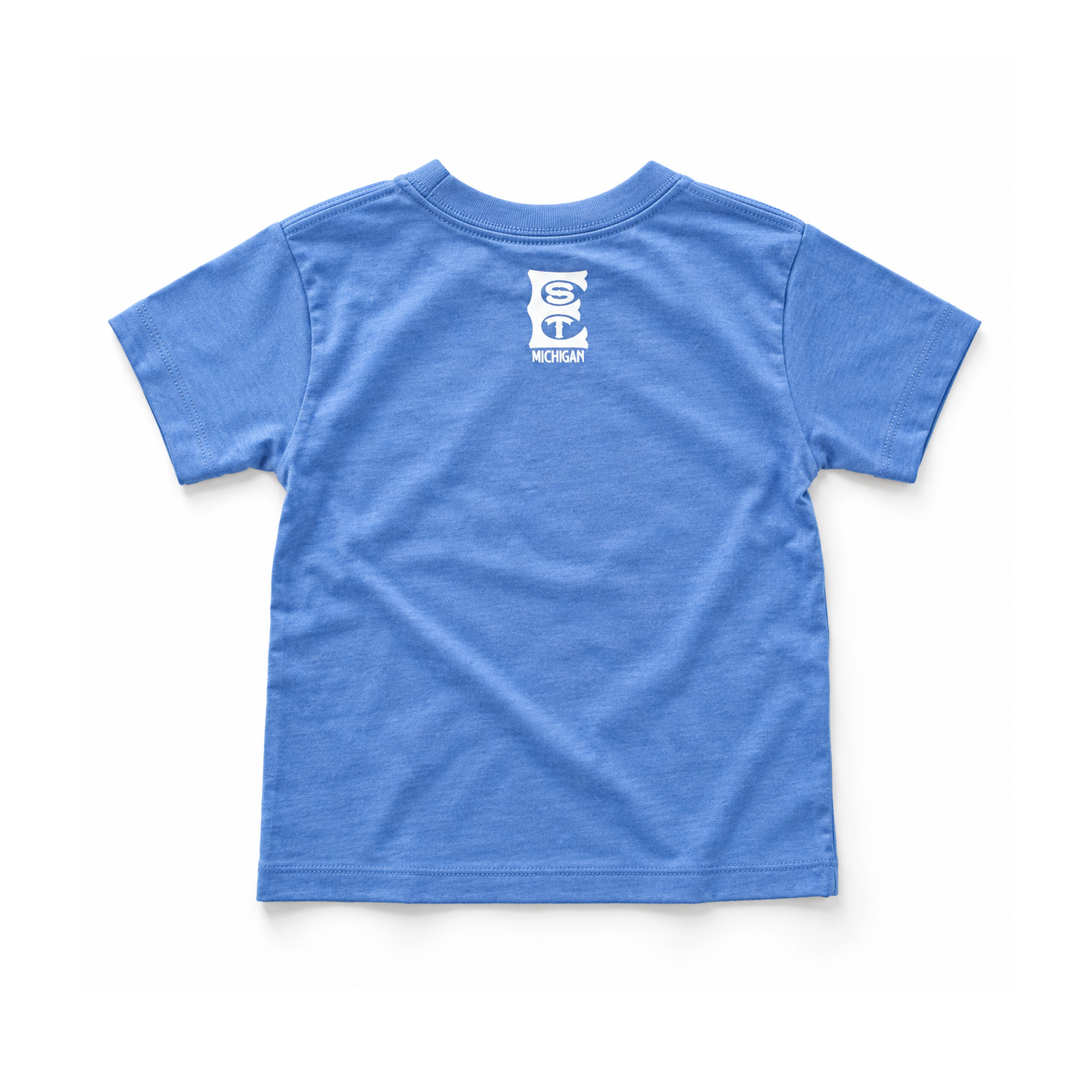 Blue Kids’ T-Shirt with Michigan Logo copy.png