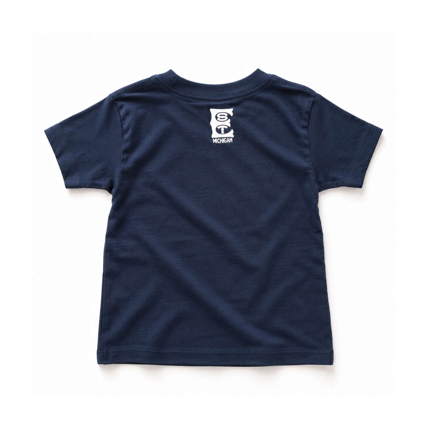 Navy Michigan Logo T-Shirt Back.png