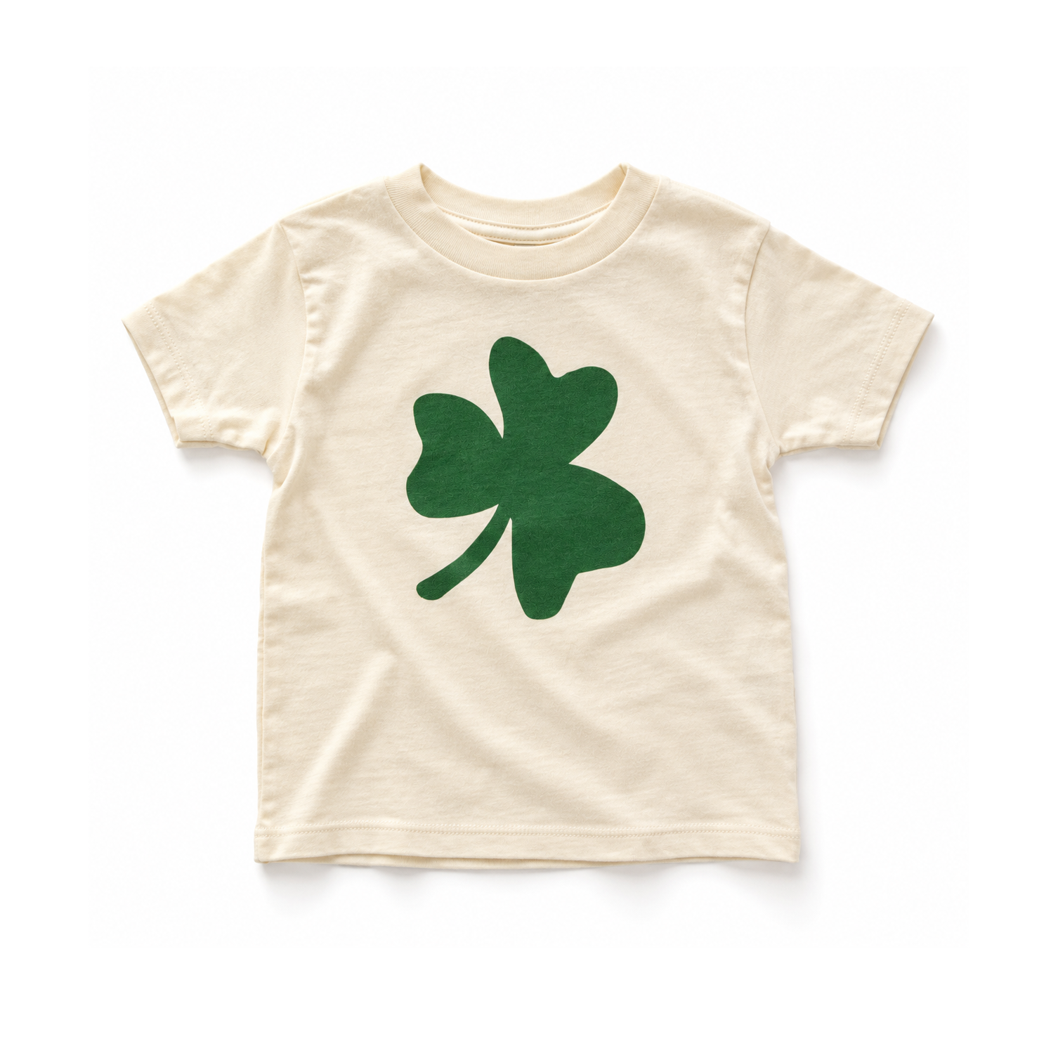 Ivory Tee with Green Shamrock.png