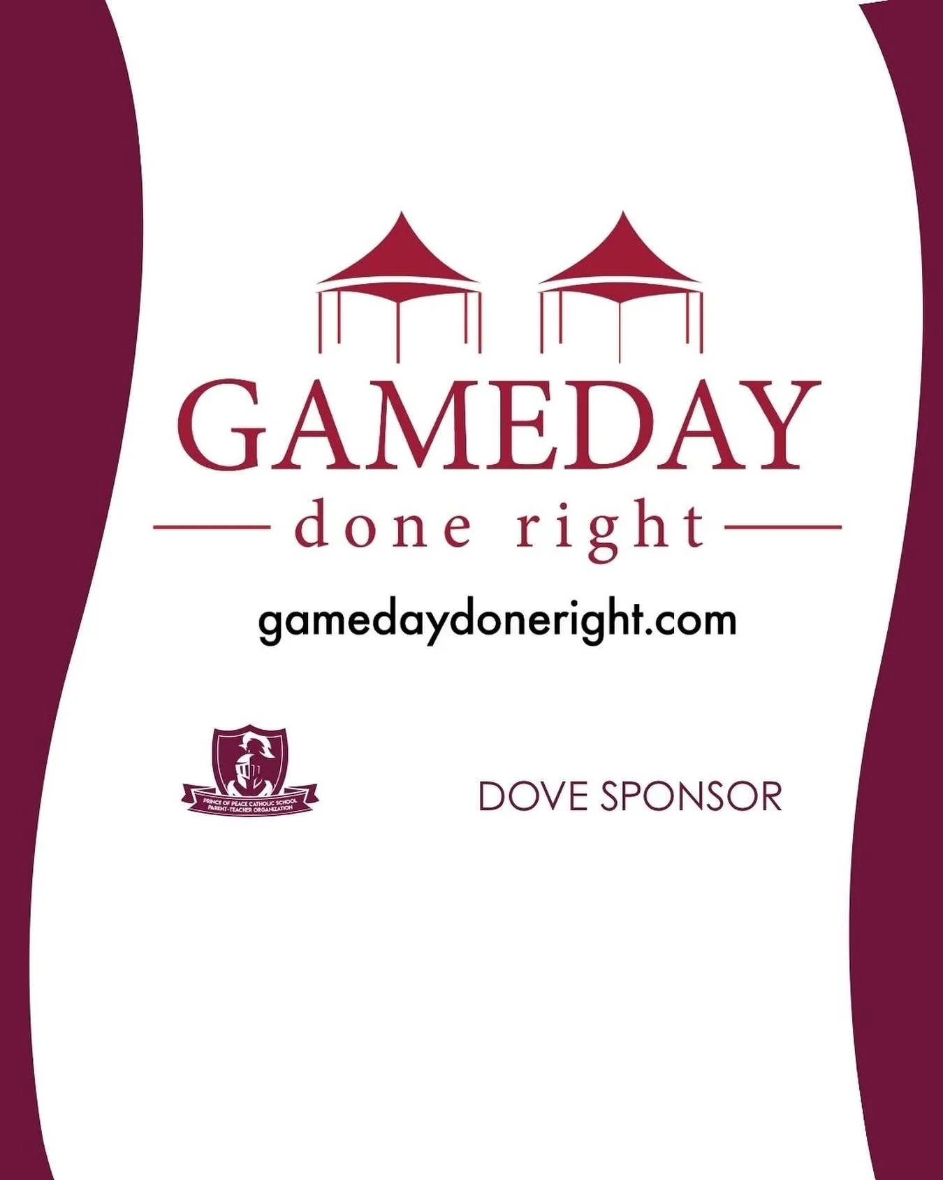 ✨Sponsor Spotlight: @uagamedaydoneright ! ✨
Thank you to Gameday Done Right, one of our POP PTO Dove Sponsors this year! Their support helps our students, teachers, and families all year long. 
Planning your next tailgate or game day gathering? Check