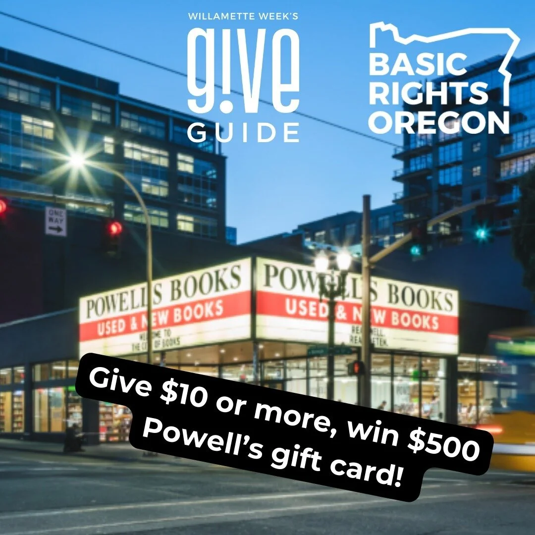It's another Big Give Day! If you donate $10 or more through @giveguide, you could win a $500 gift card to Powell's Books. But it's got to be TODAY, 12/20. Donate now at the link in profile!