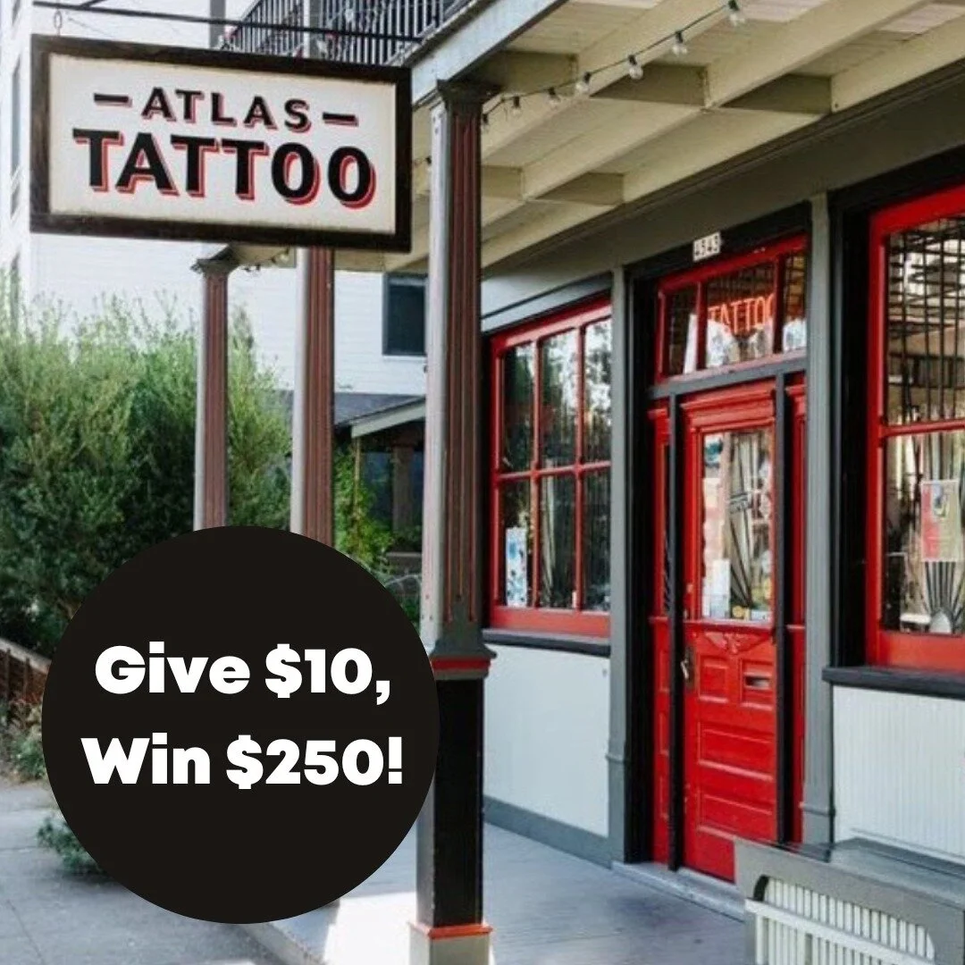 Dreaming of your next tattoo? Then todays @giveguide Big Deal Day is for you! 

Donate $10 to our Give!Guide campaign at the link in profile, and you'll be entered to win a $250 gift card to Atlas Tattoo! This deal is only good for TODAY, 12/27, so i