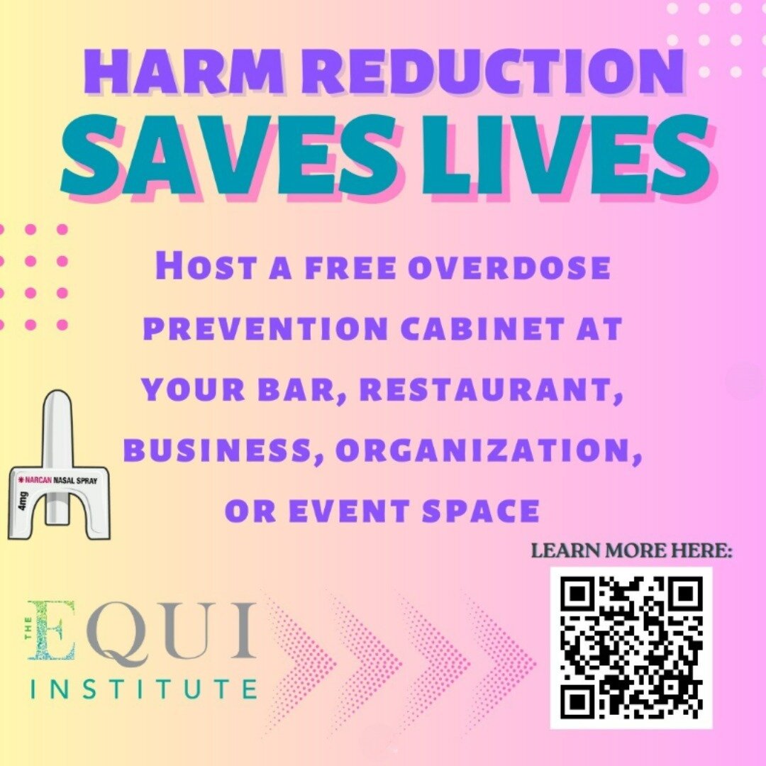 Our friends at the @equiinstitute still have five overdose prevention kits available for businesses and organizations in the Portland area! Ideal host locations are those that cater to LGBTQIA2S+ communities, or those that prioritize being in solidar