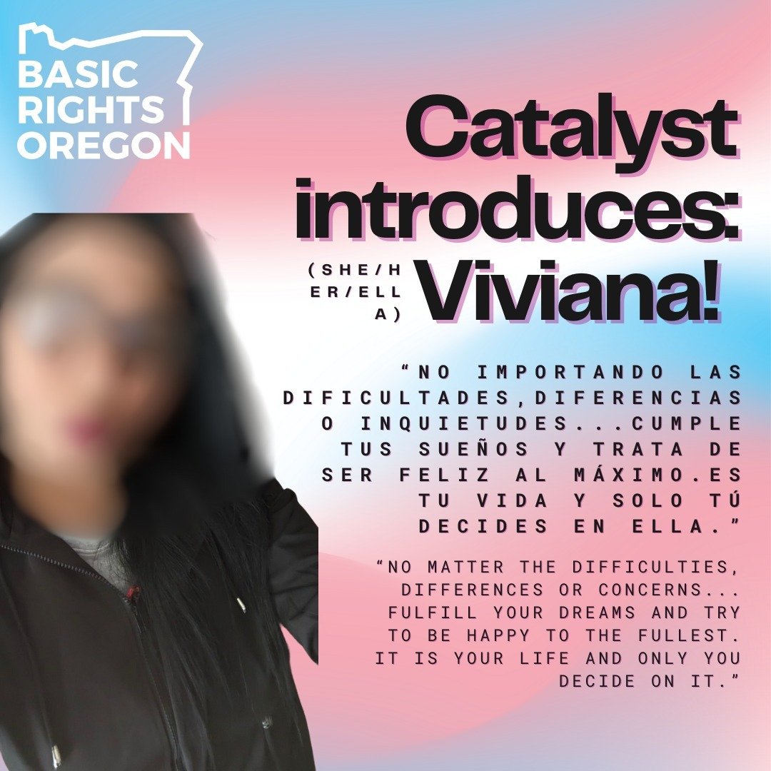 🏳️&zwj;⚧️Over the next couple weeks, we'll be sharing profiles of a few members of our current Catalyst cohort! Catalyst is BRO's transgender leadership development program, and our current cohort is an all-BIPOC one.

✊🏽Viviana (she/her/ella) join