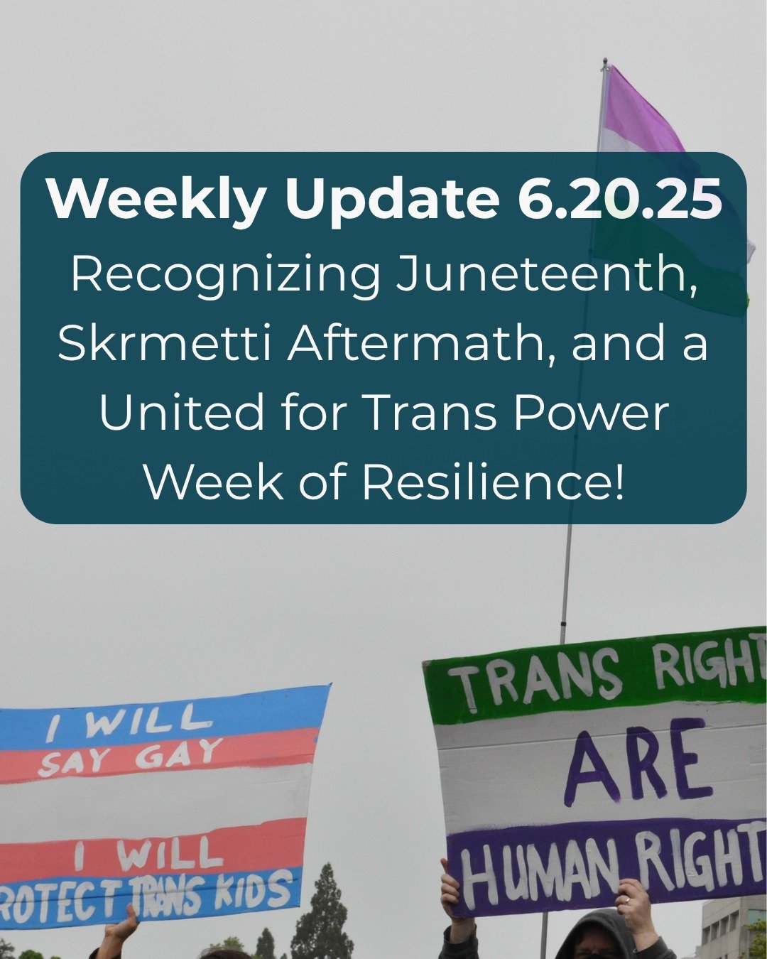 The federal government's cruelty against LGBTQ+ folks dominated the headlines again this week, but our weekly LGBTQ+ newsletter is also full of community events and reasons to keep going. Find it all at our link in bio.

Thanks for reading and have a