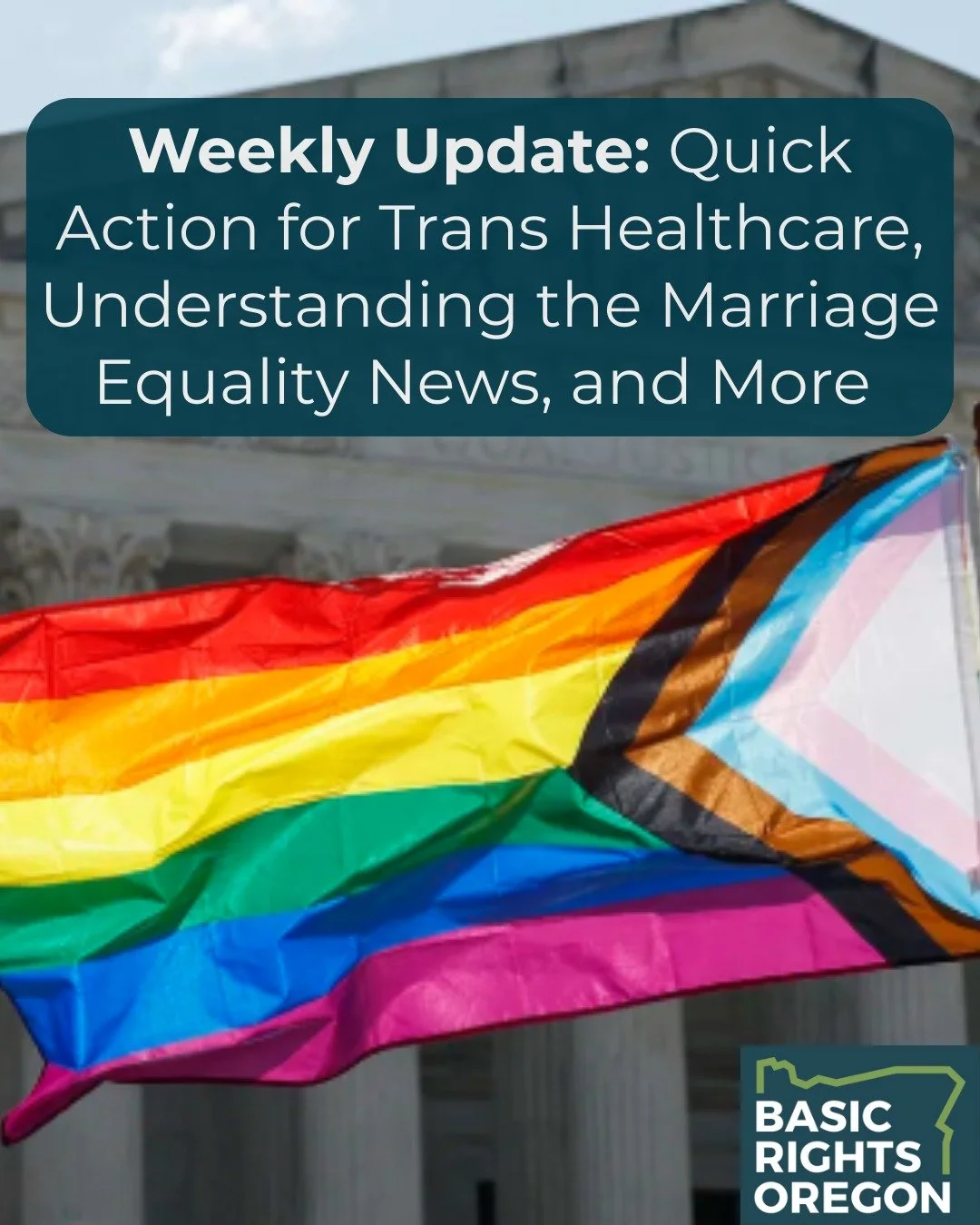 You might be feeling anxious about the marriage equality news this week. But we're working on a solution&mdash;check out @equalrightsoregon! And head to the link in bio for more news and opportunities to act.
