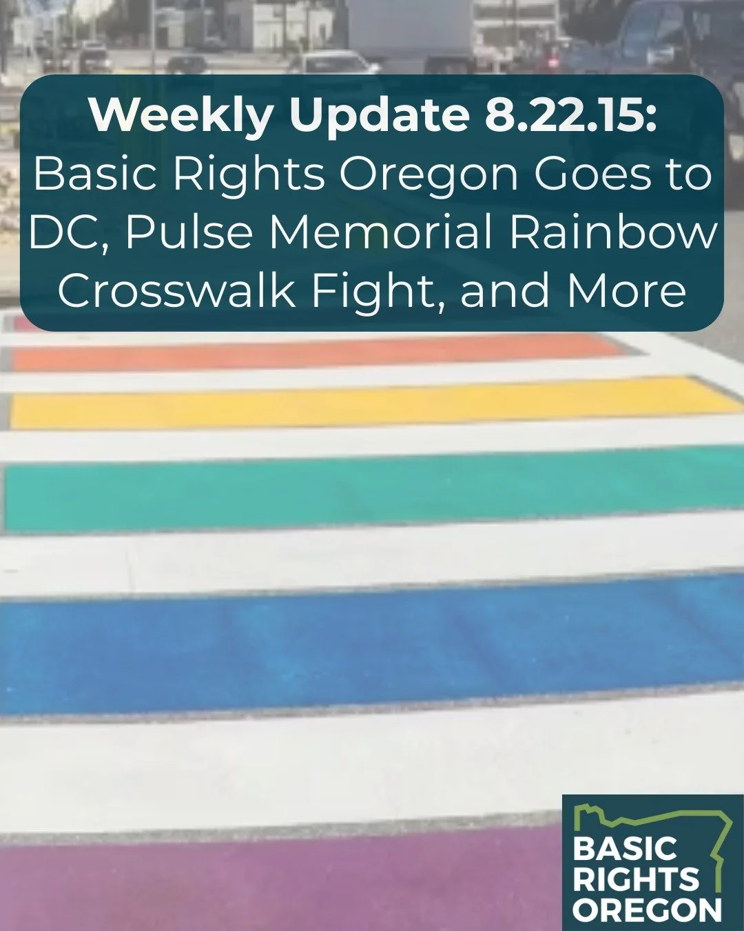 Our full newsletter at the link in bio has more on the Pulse memorial crosswalk, actions you can take to protect trans healthcare, more Supreme Court news, and more. 

Stay safe and cool this weekend!

Love,

The BRO team 🌈
