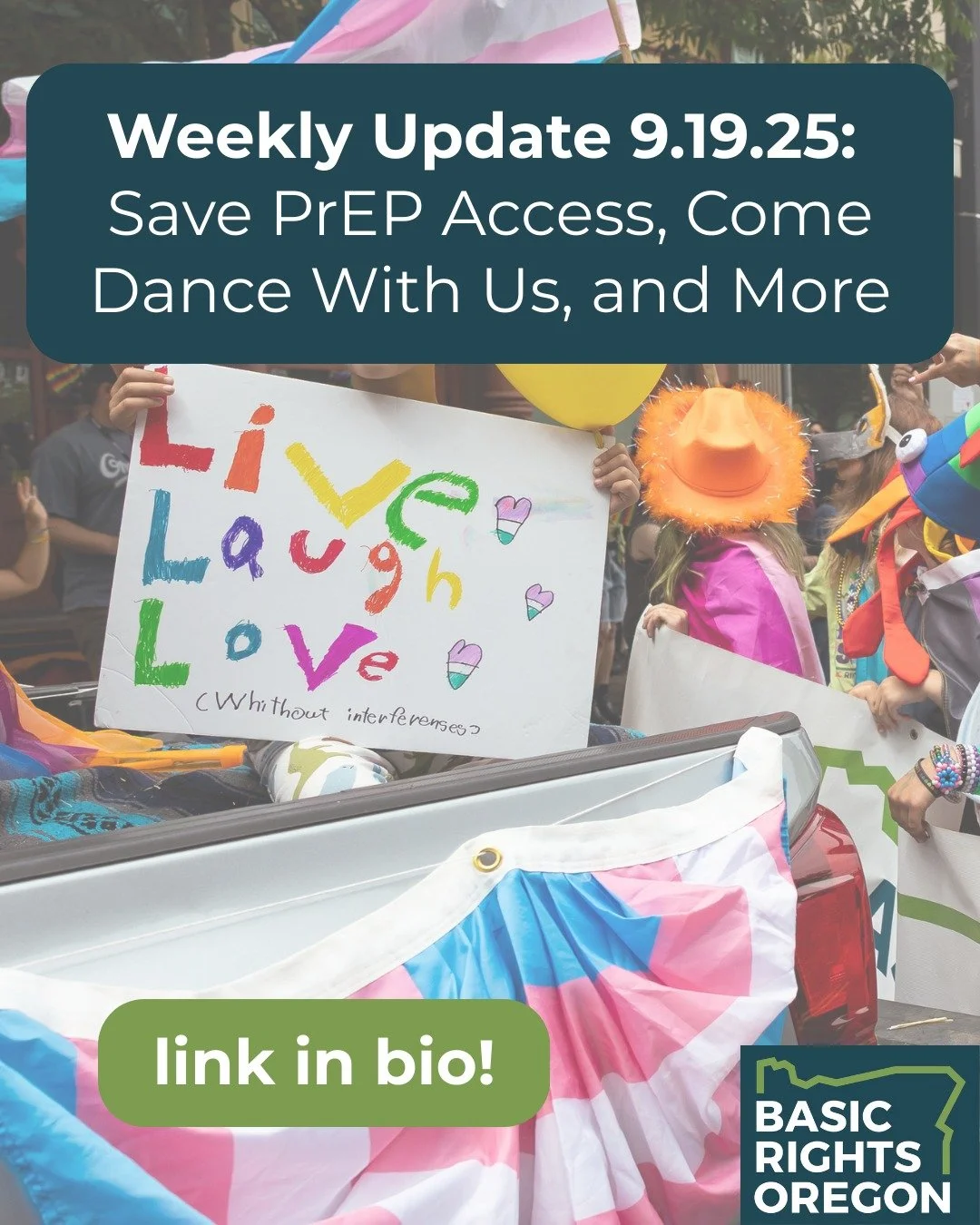 🌈Hello, you beautiful queer folks and our lovely accomplices! Check out this week's update to find out how you can help save PrEP access, why we want you to come dance with us, where you can donate to support LGBTQ2SIA+ in addiction recovery, and mo