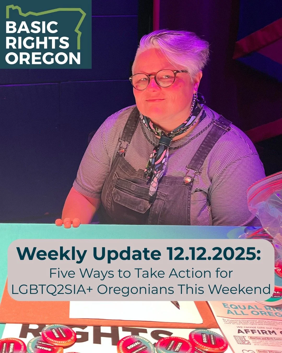 Contact your reps for gender-affirming care, collect ballot measure signatures at Peacock Lane, support local artists and makers during your holiday shopping&mdash;we've got these opportunities and more in this week's LGBTQ2SIA+ newsletter. Head to t