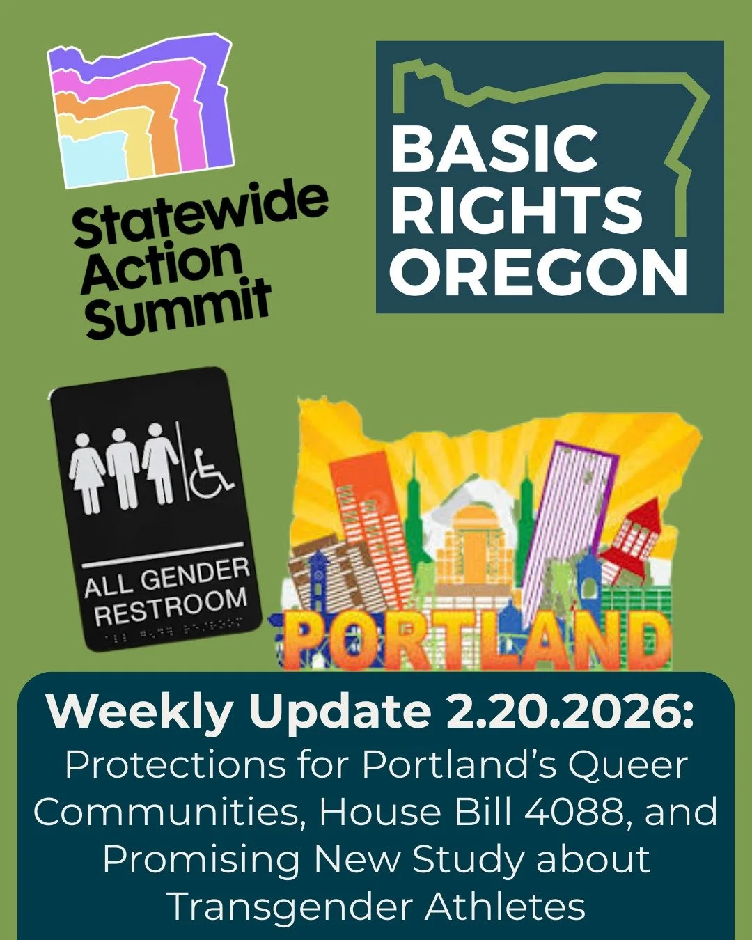 This week's BRO newsletter is full of actions and updates we are taking to protect and support queer and trans Oregonians! In our 30th year as an organization, we are honored to continue this critical work. Read the full newsletter by clicking the li