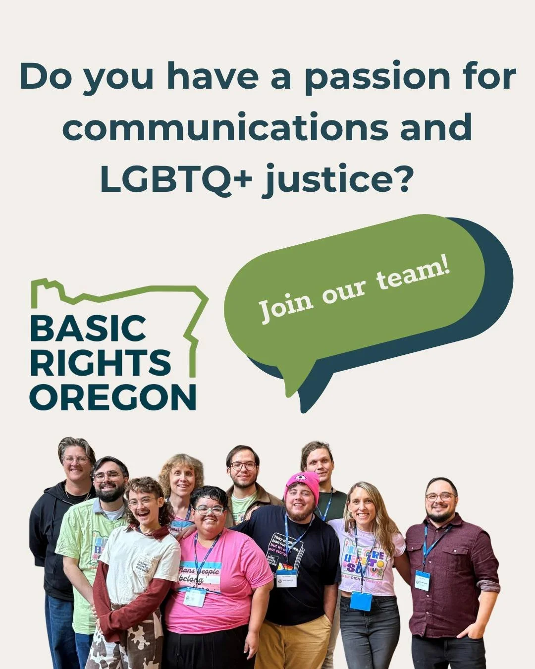 Are you a seasoned communications professional with lived experience in the LGBTQ2SIA+ community? Join the Basic Rights Oregon team as a Communications Manager and help us develop and execute strategic communications that amplify our mission, elevate