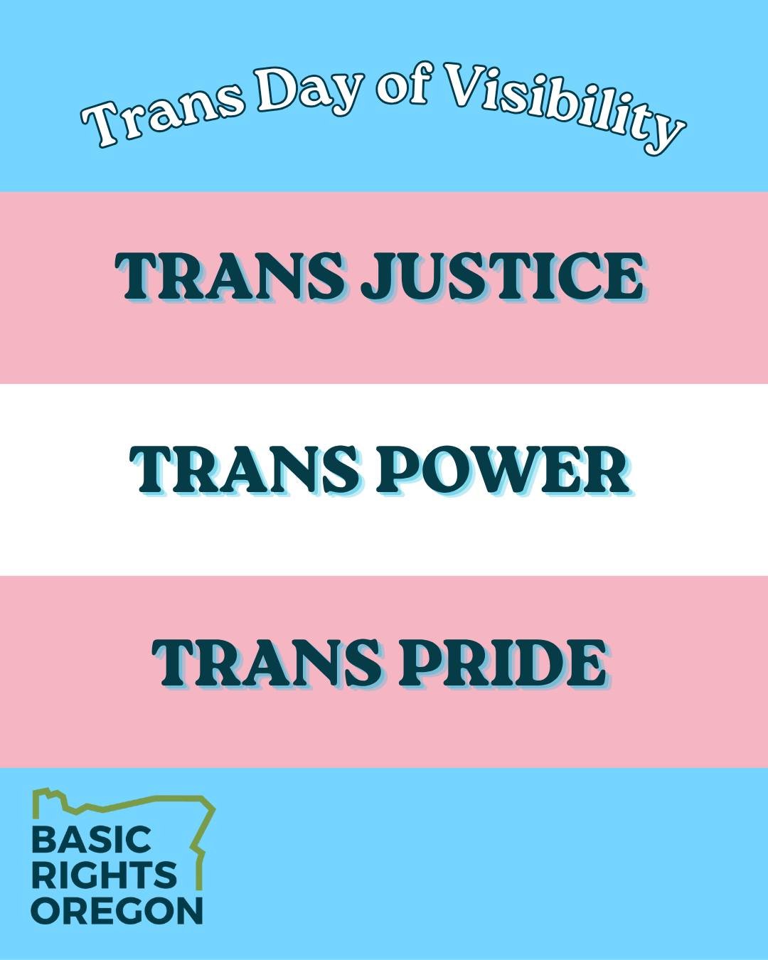 Happy Trans Day of Visibility! Today is about celebrating and uplifting trans voices. Here at BRO, we will never stop fighting for trans rights, safety, and equality. See the link in bio for our resource list 🏳️&zwj;⚧️ ❤️