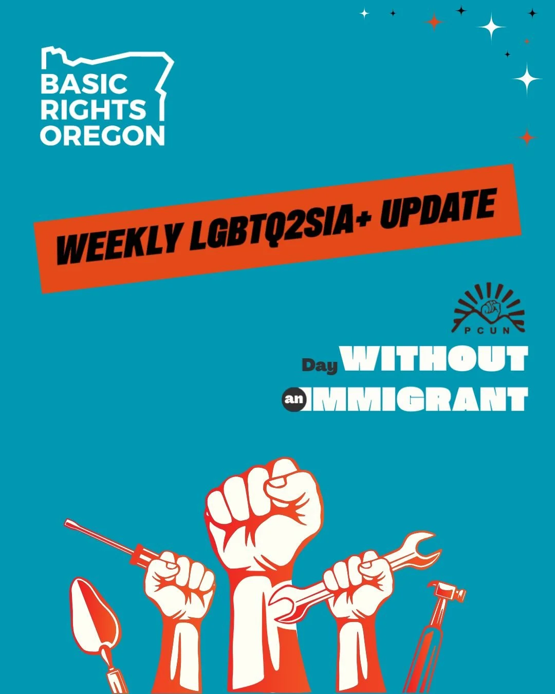Happy May Day! Today is International Workers' Day and Day Without an Immigrant. Immigrant workers are the backbone of our society and today we recognize their contributions, sacrifice, and ongoing struggle. 
BRO staff will be at the Portland May Day