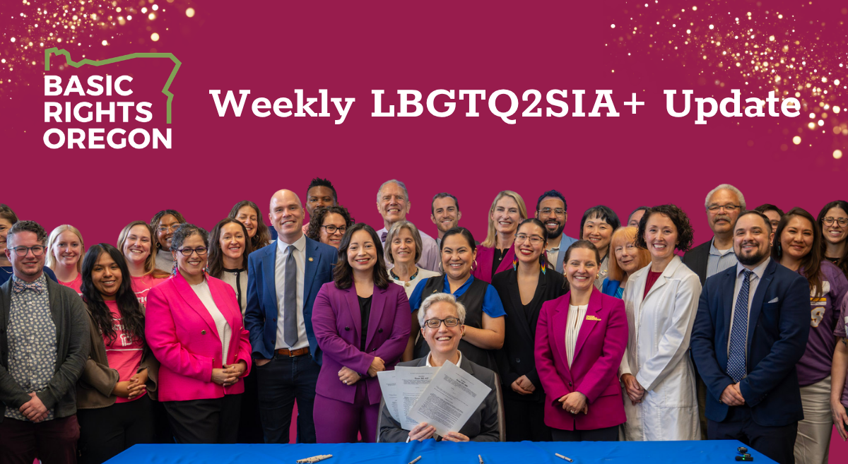 Weekly Update: HB 4088 Signed into Law, Volunteer at Bend Pride, and Bites for Rights Spotlight!