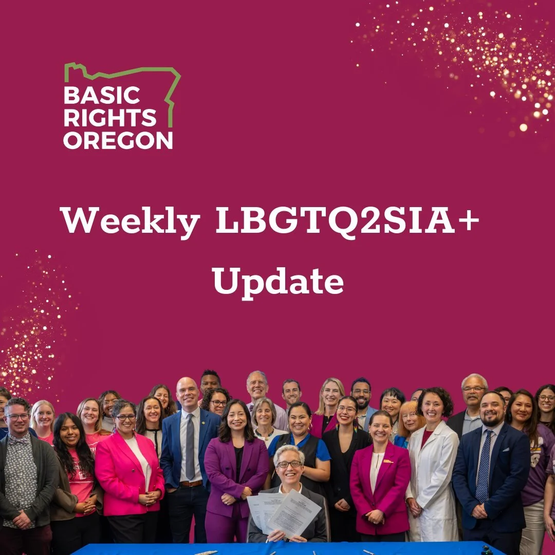 Pride season is just around the corner, and we have so much to celebrate this year! Our first Pride is coming up in Bend on June 6. Check out our newsletter at the link in bio to sign up for a tabling shift, and to get updated on our priority legisla