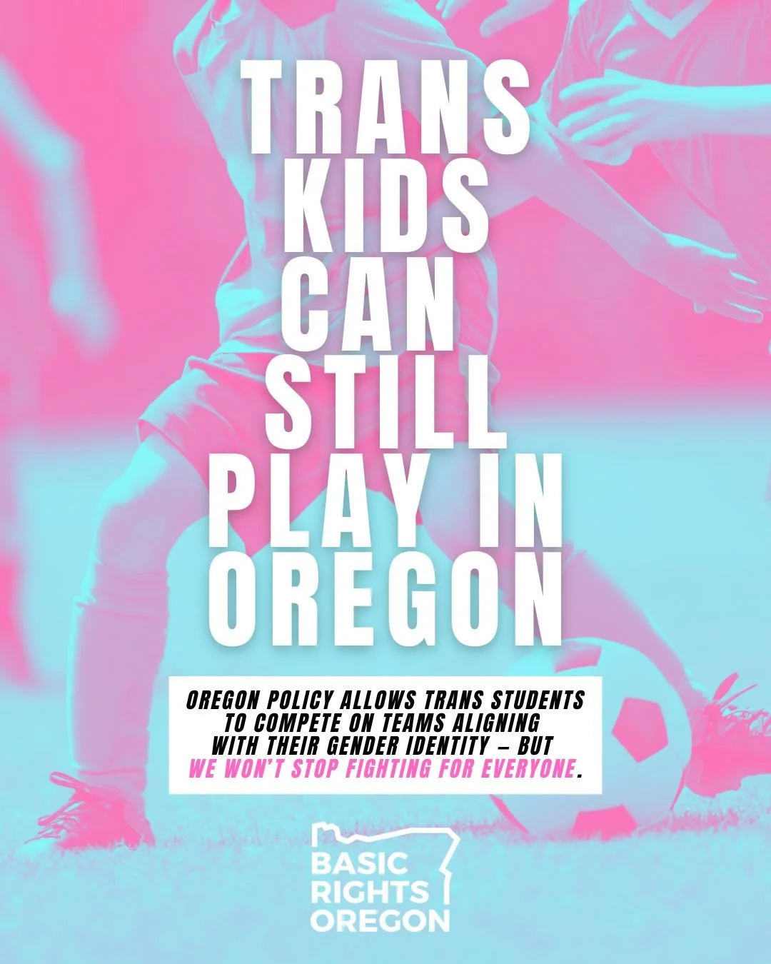 It shouldn&rsquo;t matter what state you live in&hellip;LET TRANS KIDS PLAY ⚽️🏳️&zwj;⚧️

Don&rsquo;t comply in advance: the Supreme Court ruling allows for discrimination, but 𝙞𝙩 𝙙𝙤𝙚𝙨𝙣&rsquo;𝙩 𝙧𝙚𝙦𝙪𝙞𝙧𝙚 𝙩𝙝𝙖𝙩 𝙨𝙩𝙖𝙩𝙚𝙨 𝙚𝙭𝙘𝙡𝙪?