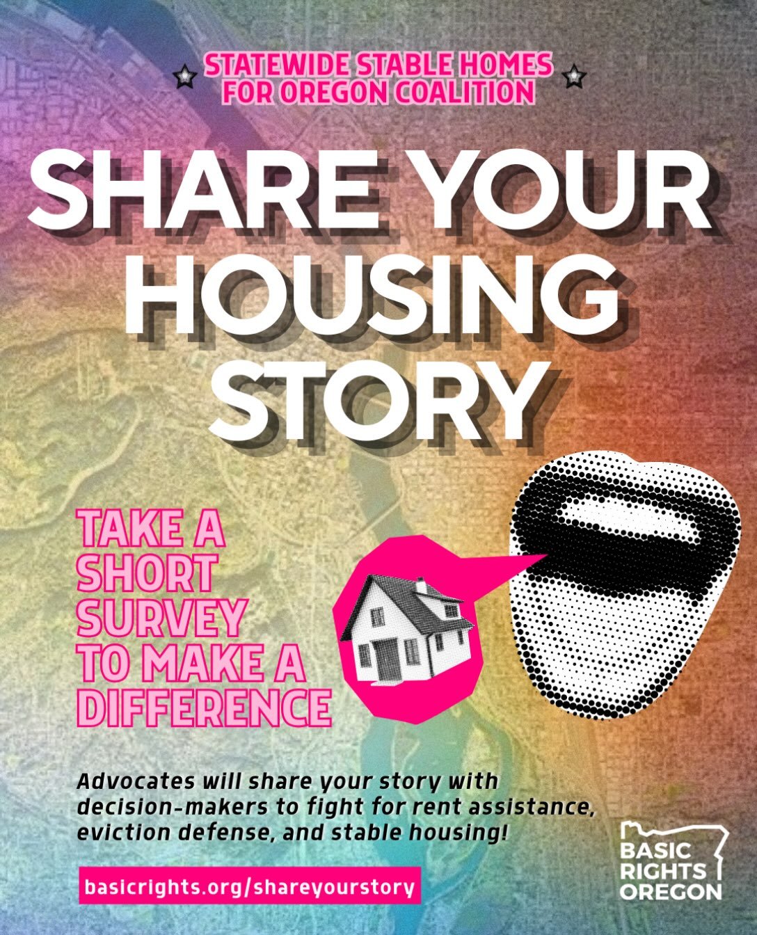 Stable housing would be dope, right? 🏠😅

The Statewide Stable Homes for Oregon Coalition is collecting stories from community around housing and houselessness to help inform our legislators about the need for more support. 

We especially want to h