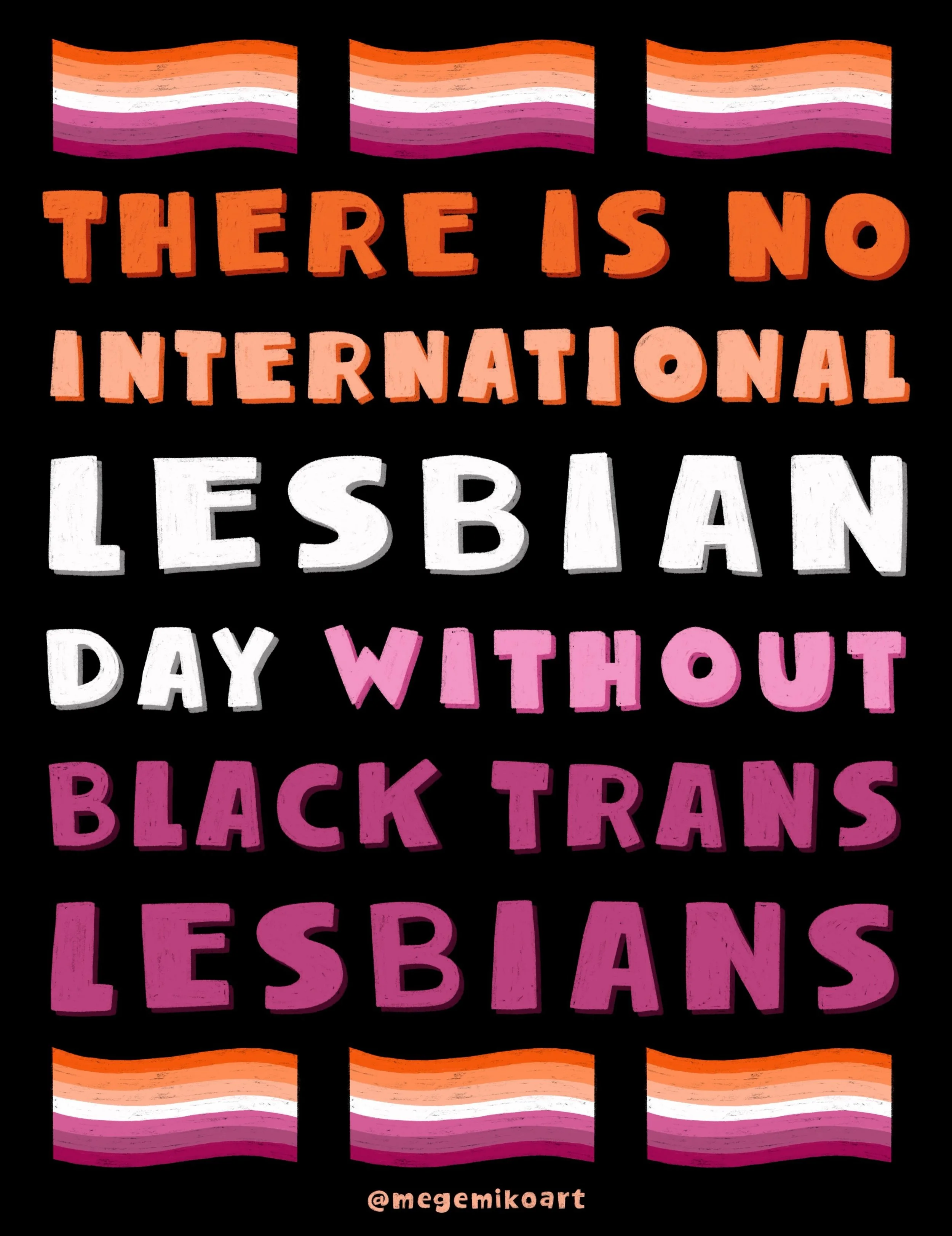 Happy #InternationalLesbianDay! There are so many different ways to be a lesbian in the world and we love them all 🩷🧡