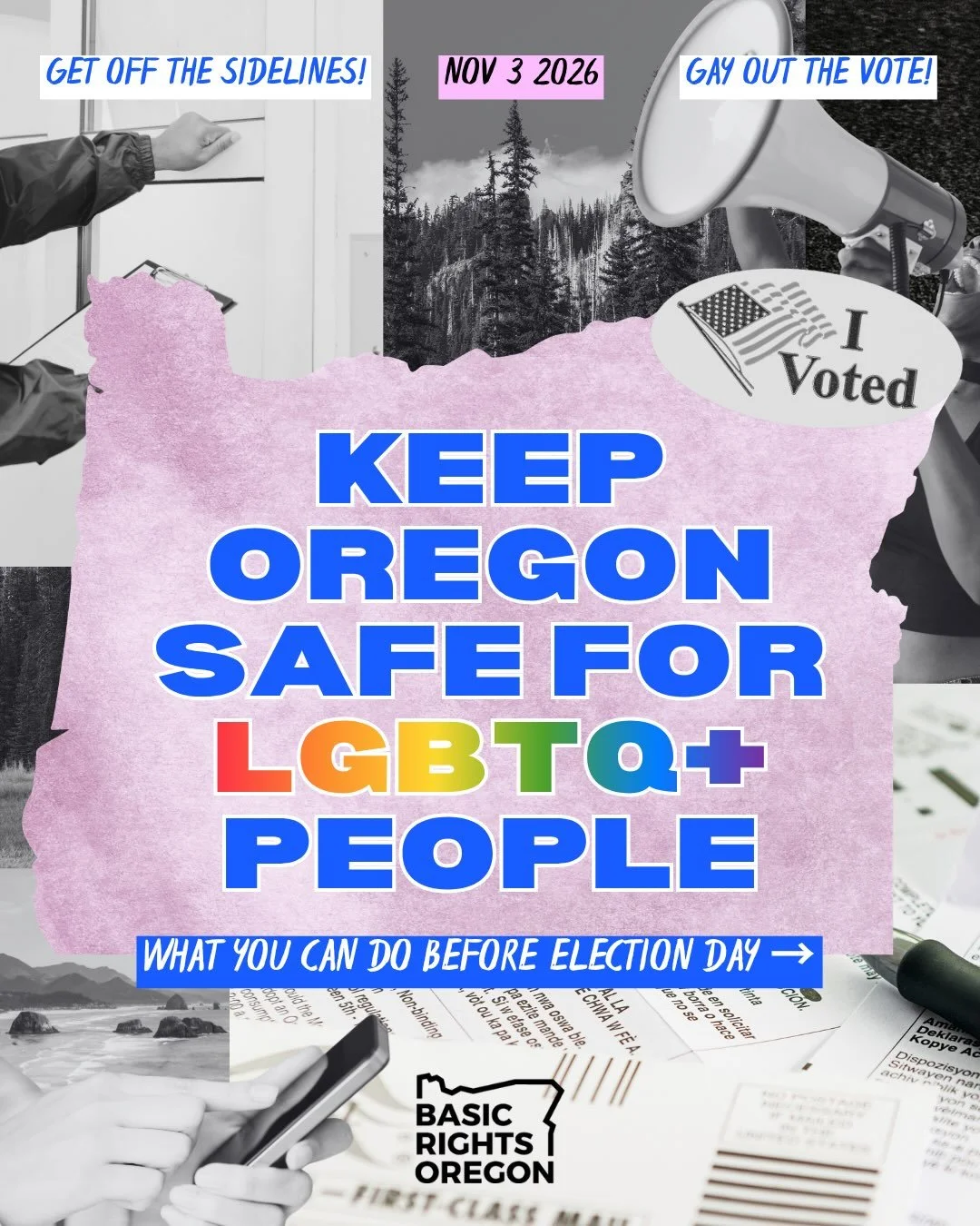 We need YOU to ensure Oregon remains one of the safest places to be LGBTQ+‼️🫵 

We&rsquo;re days away from an election that could see MAGA take over our state. This race is TOO CLOSE to sit on the sidelines. Knock doors! Phone bank! Make sure everyo