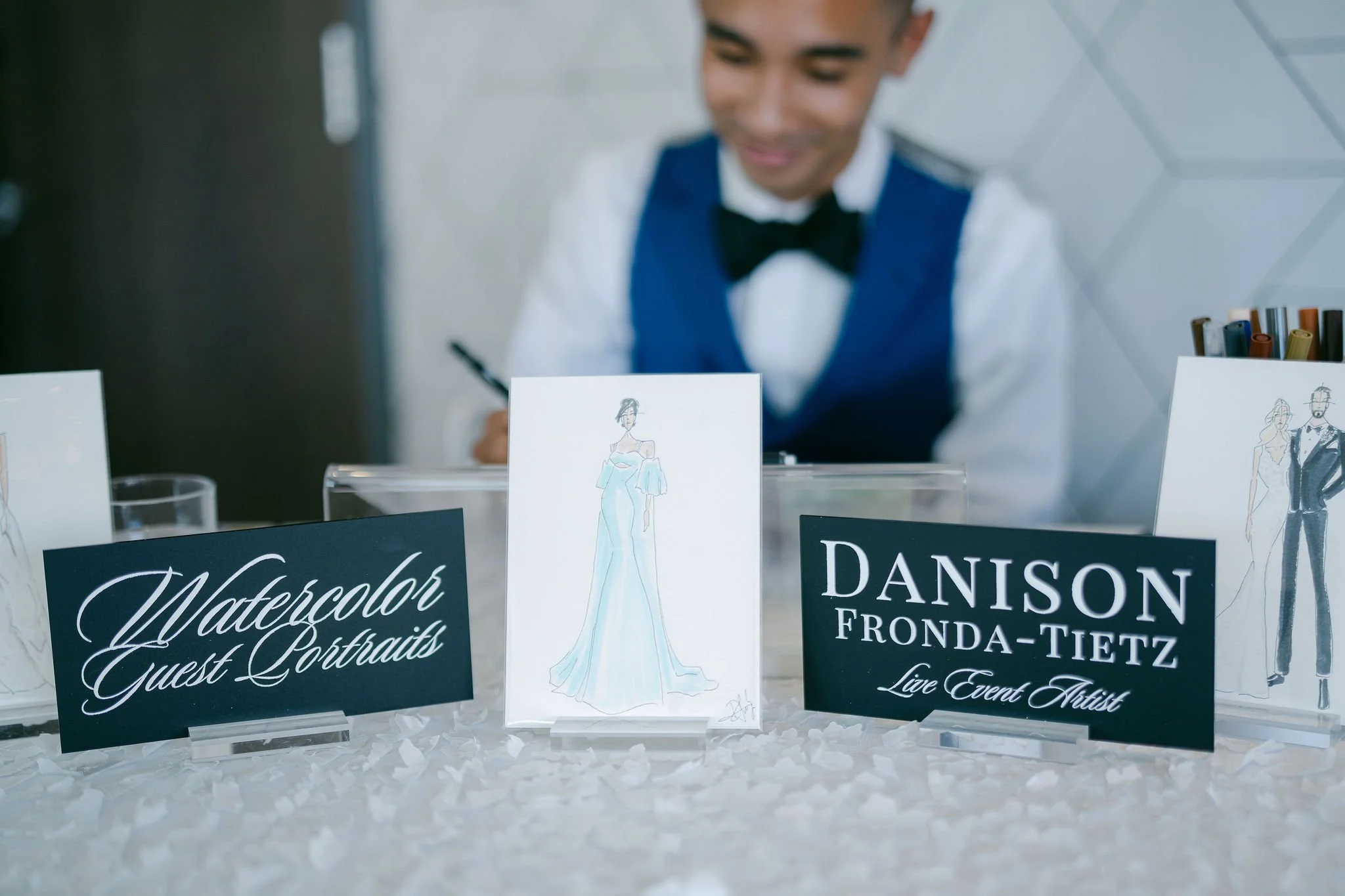 Watercolor Guest Portrait: Gen Z’s Fave Favor