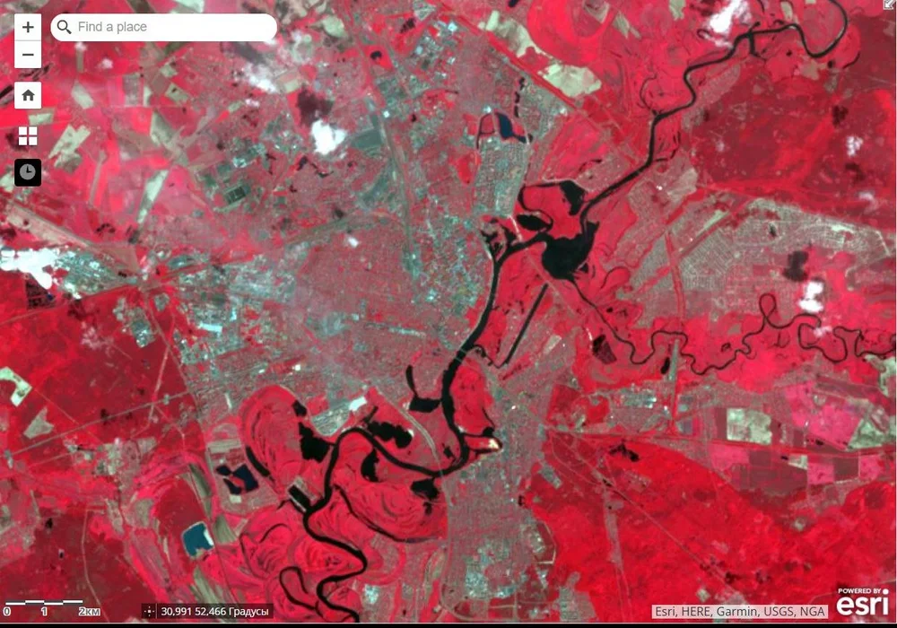  Photo 2. &nbsp;b) infrared radiation map (June 9, 2024) 