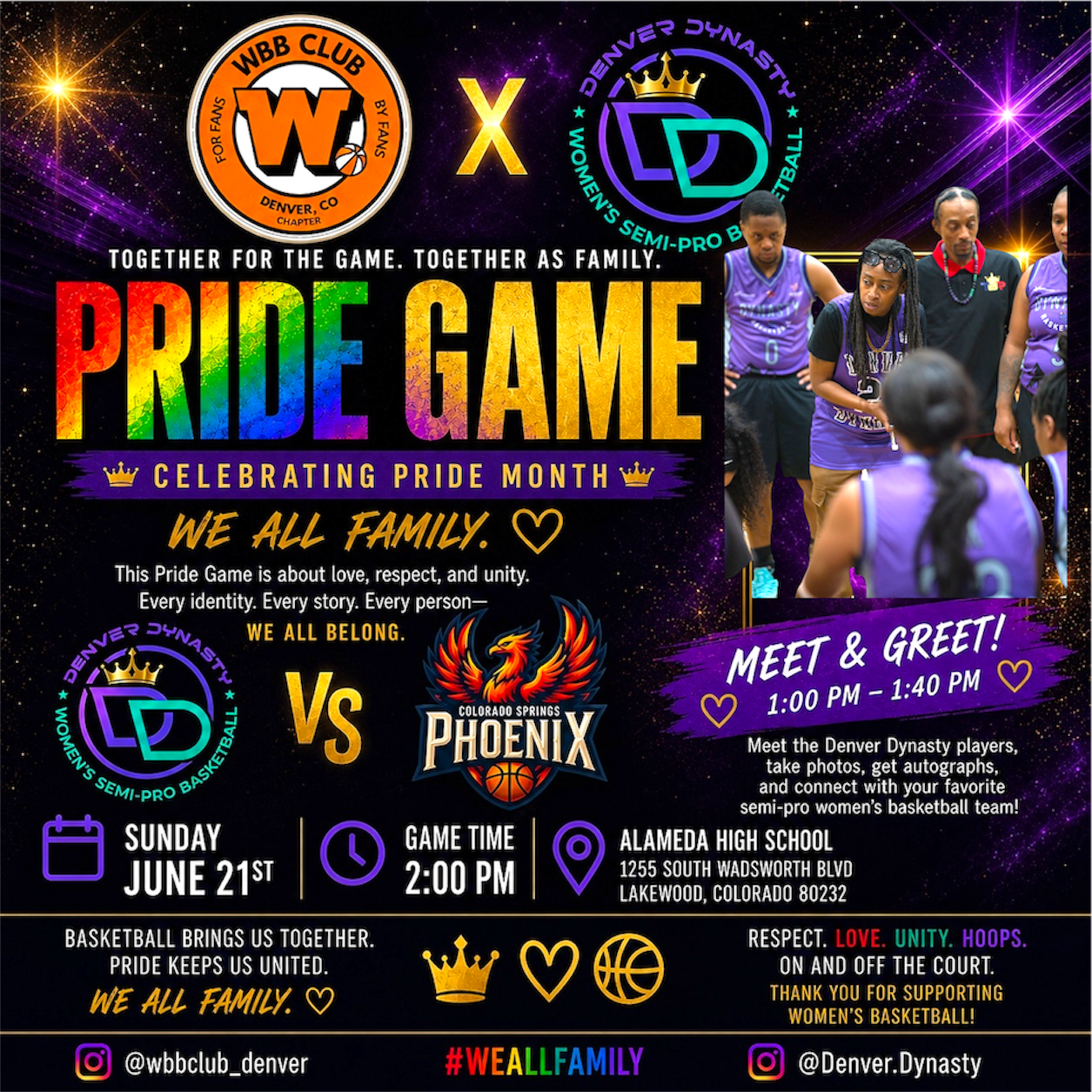 DENVER DYNASTY GAME DAY - AWAY 