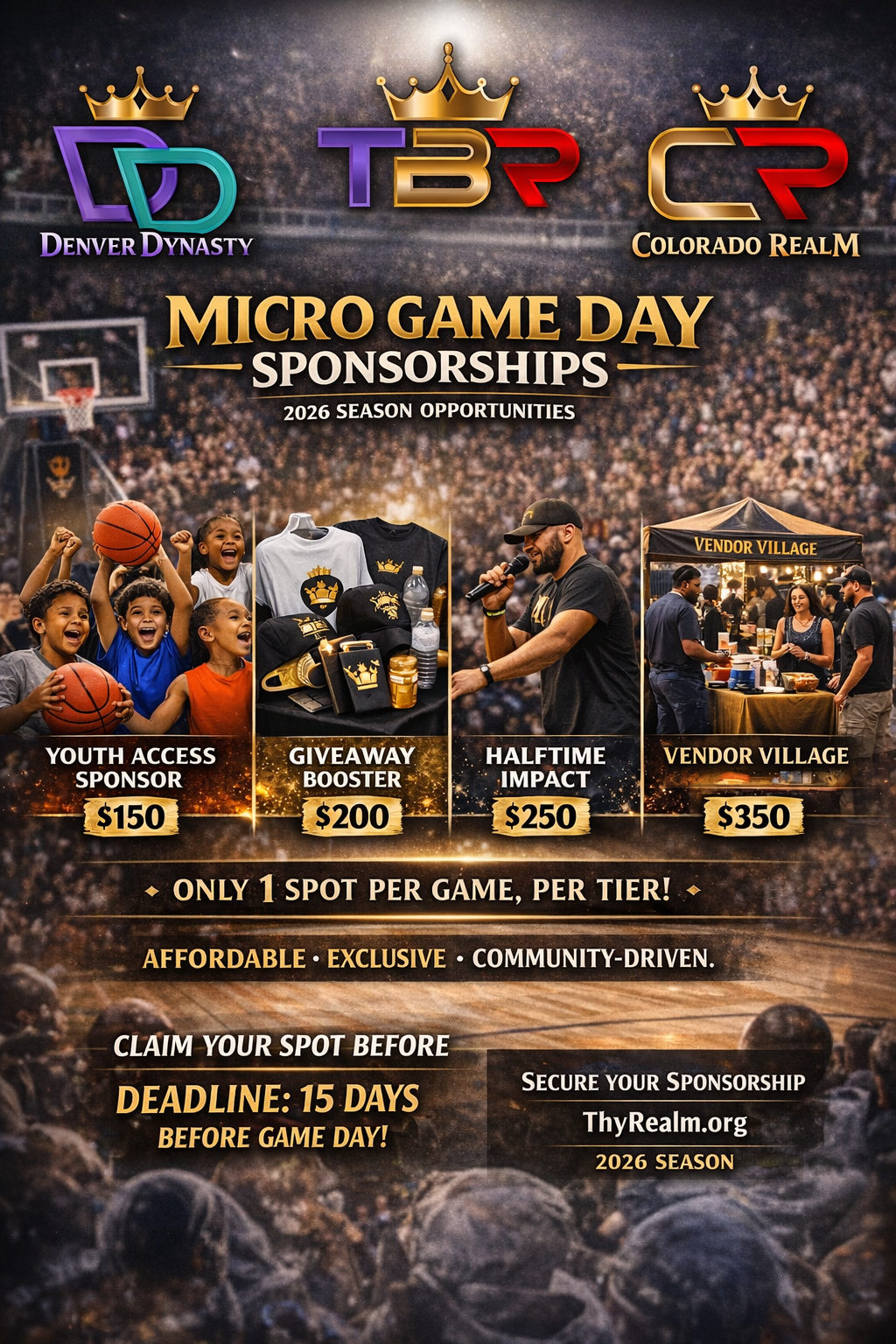 TBR Micro Game Day Sponsorship
