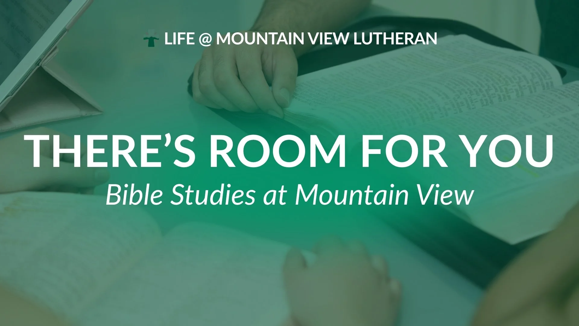 Faith grows in community.

One of the ways we grow at Mountain View is by gathering around God's Word together. 

Our Bible studies are places to ask questions, dig deeper into Scripture, learn alongside others, and encourage one another in faith. So