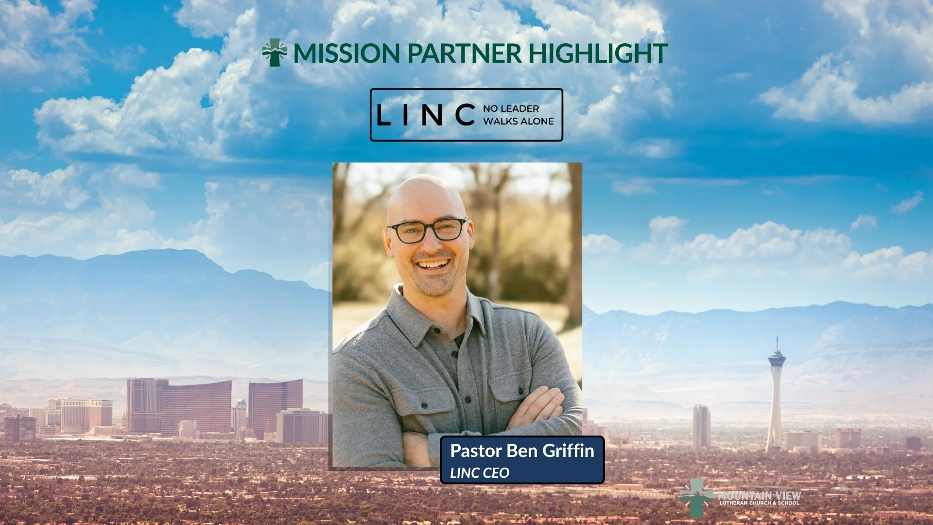 What does it look like to bring the Gospel into every corner of our city?

This Sunday, we're excited to welcome our mission partners from LINC to Mountain View Lutheran!

LINC partners with local churches and community leaders to share the Gospel in