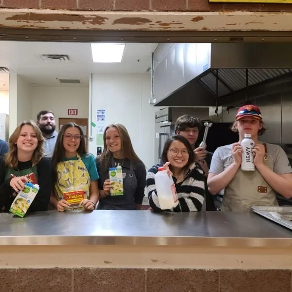 Students participating in youth group at Mountain View Lutheran Church in Las Vegas