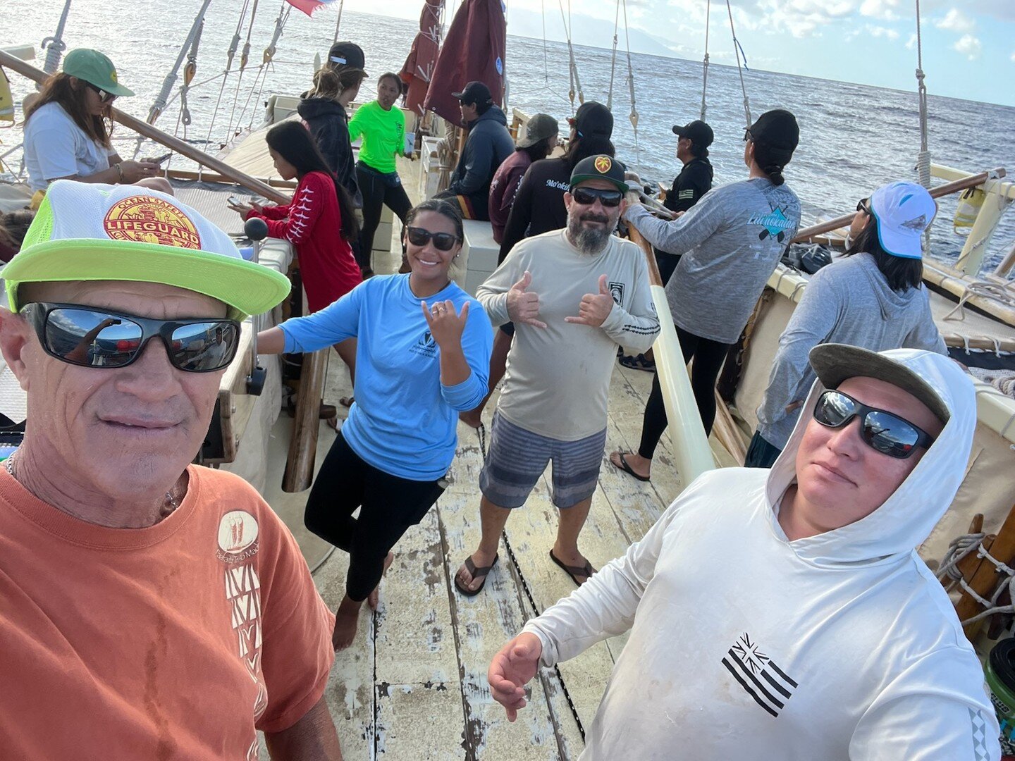 Sailing back to Maui from Moloka'i for this weekends Canning course.