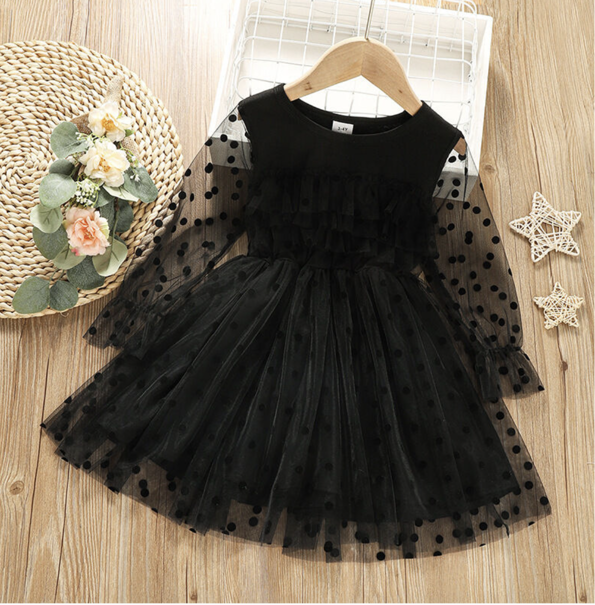 Polka Dot Dress- Black.png