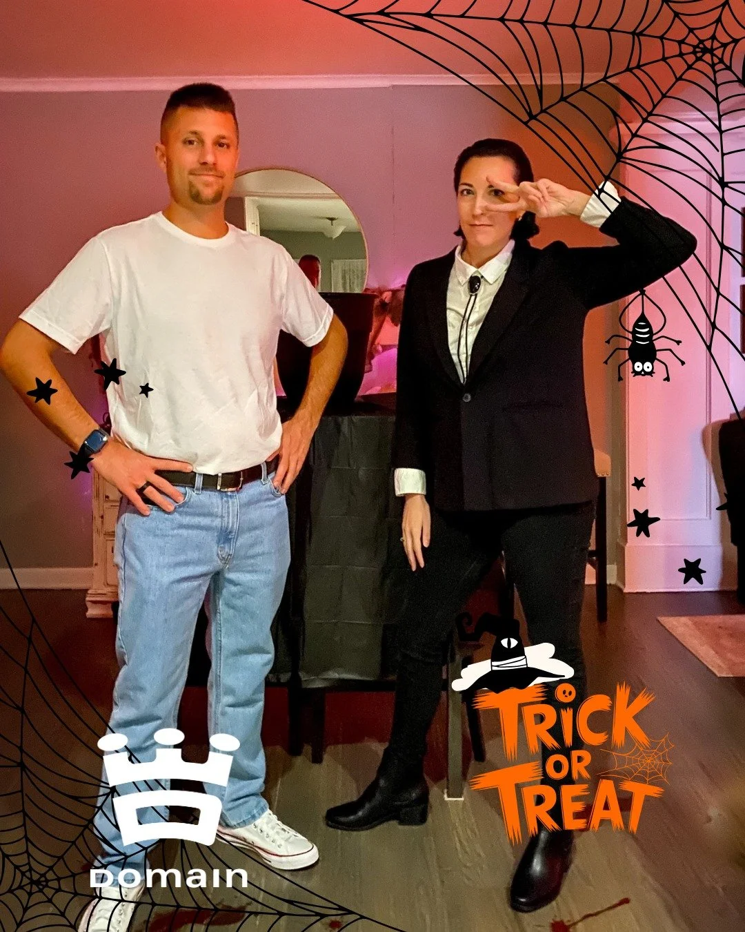 Costumes on, candy bags ready! 🧙&zwj;♀️🍭
We&rsquo;ll be passing out treats and smiles at 2601 Harrison St, Ste 200 from 6&ndash;8 PM. Stop by and meet your favorite Domain realtors&mdash;if you dare! 😉