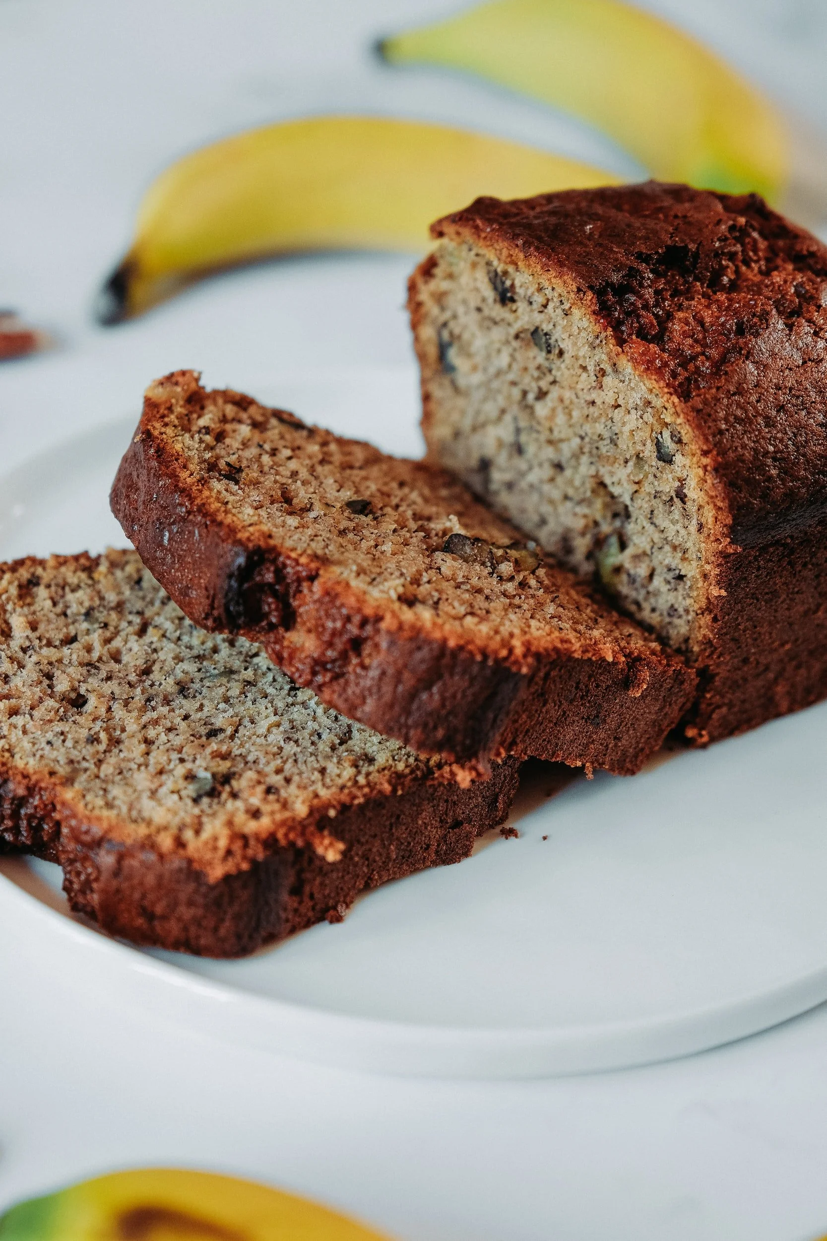 Naturally sweetened banana bread