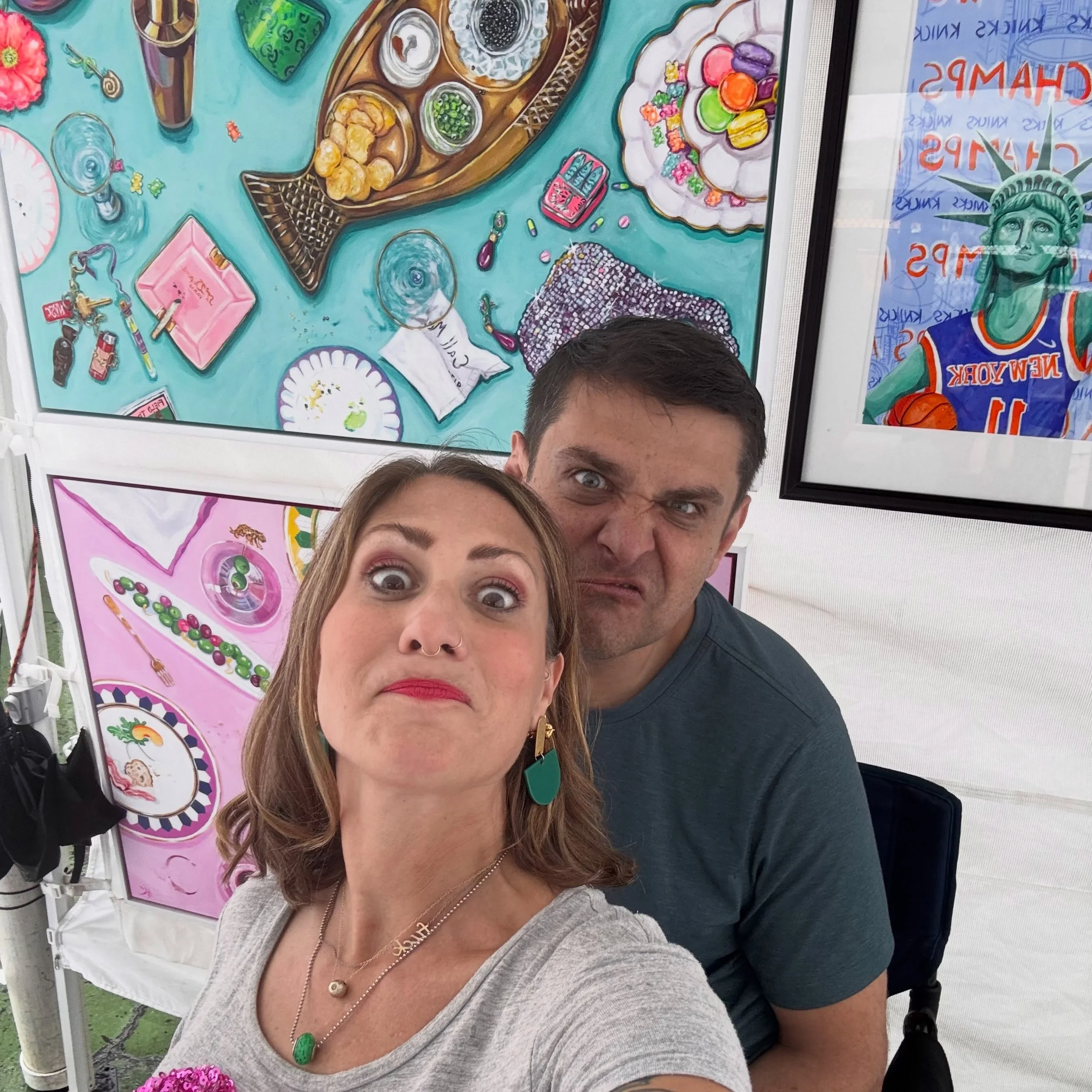 RAIN OR SHINE WE ARE HERE! 

We're here till 5! 

#popart #originalart #afforable #grandbazaarnyc