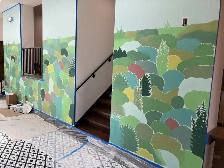 Work in progress mural shot