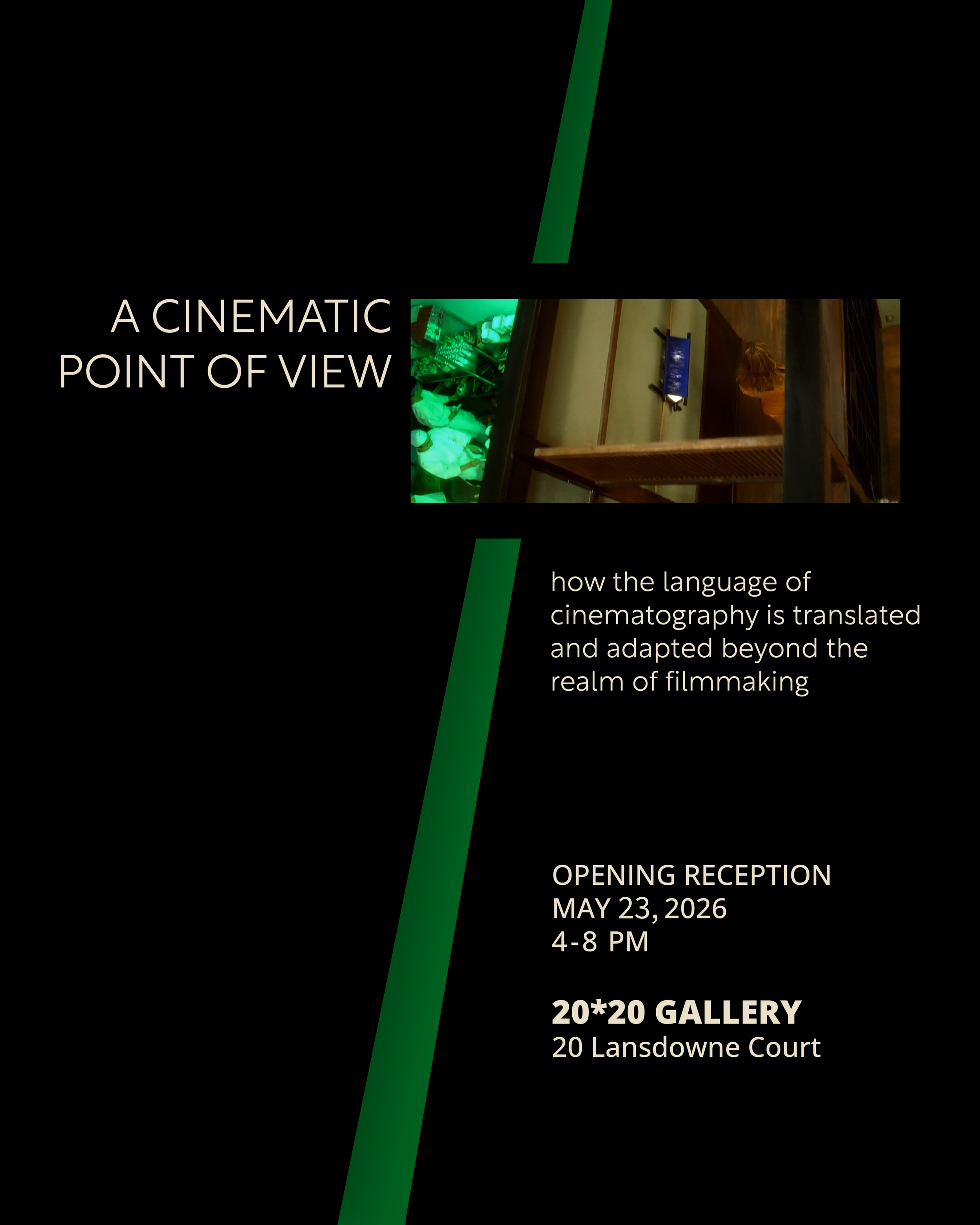 "A Cinematic Point of View" Opening Reception