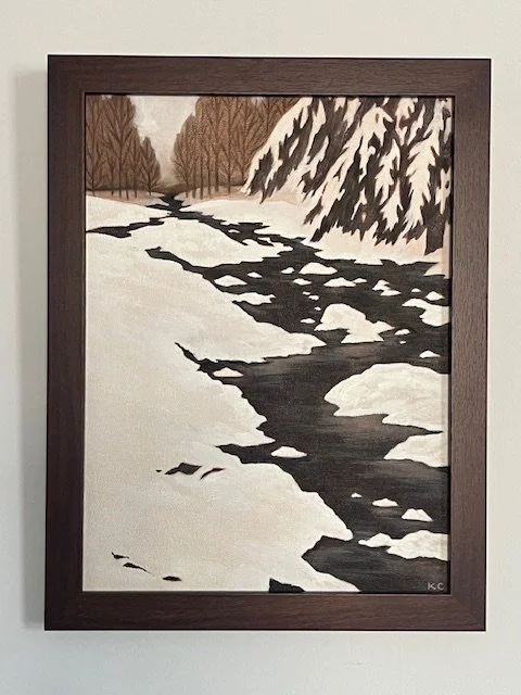 Katey Carlis
| Whose Woods These Are 
| Oil on Canvas
Price: 325