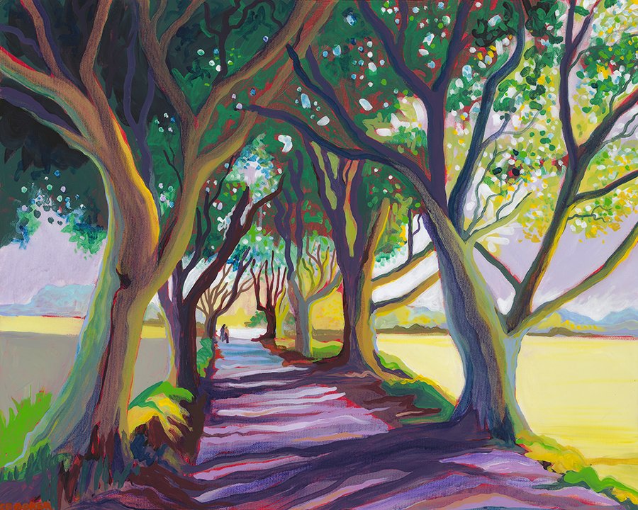 Robyn Burckhardt | Afternoon stroll | Acrylic on canvas
