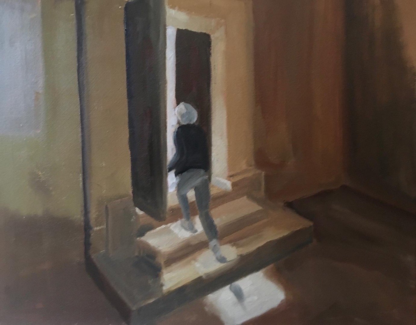 Lee Pearcy | Leaving San Giorgio in Velabro | Oil on canvas