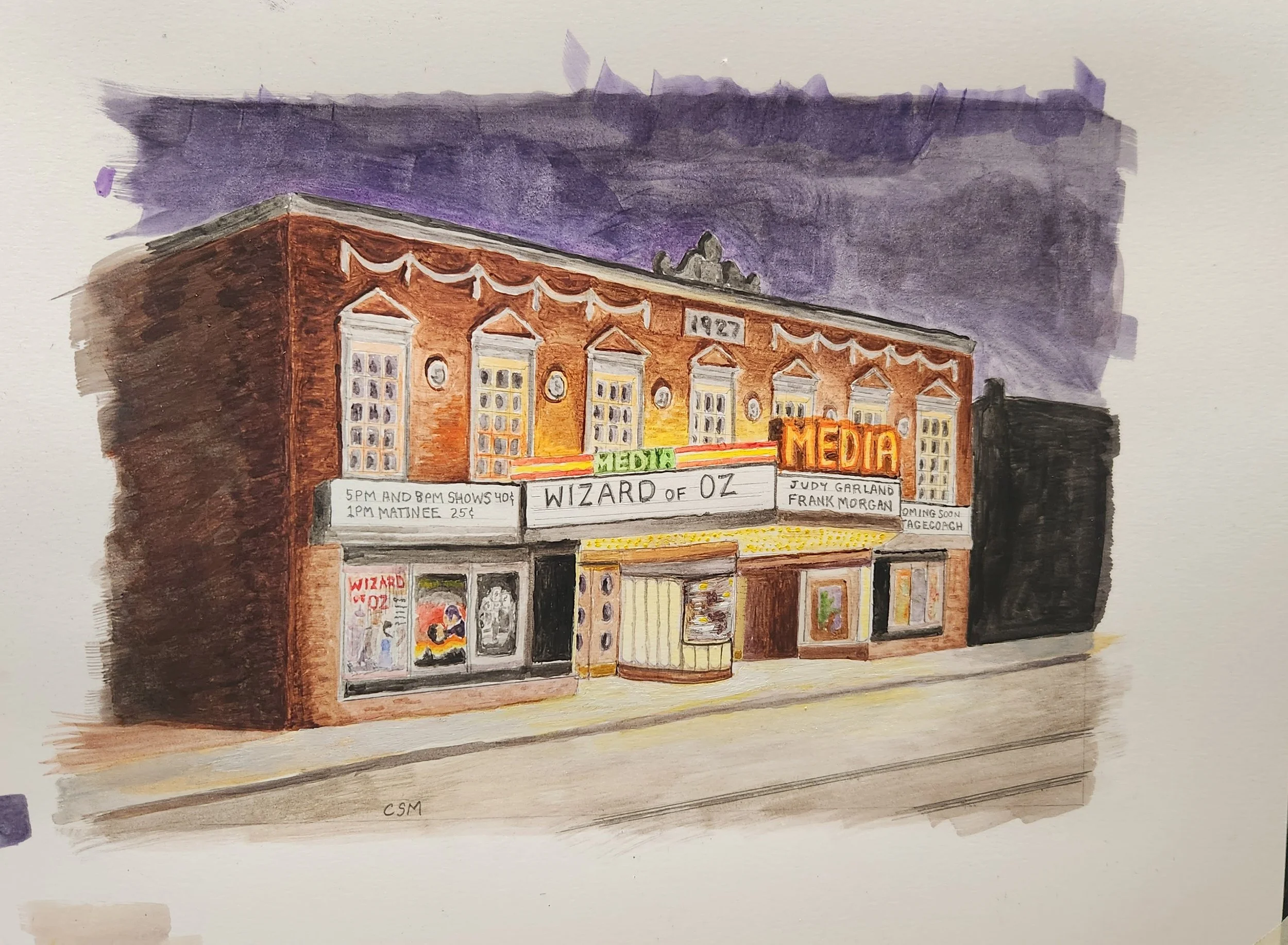 Chris Santa Maria |
| Media Theater ca: 1939
| watercolor and pencil on paper |
Price:  NFS