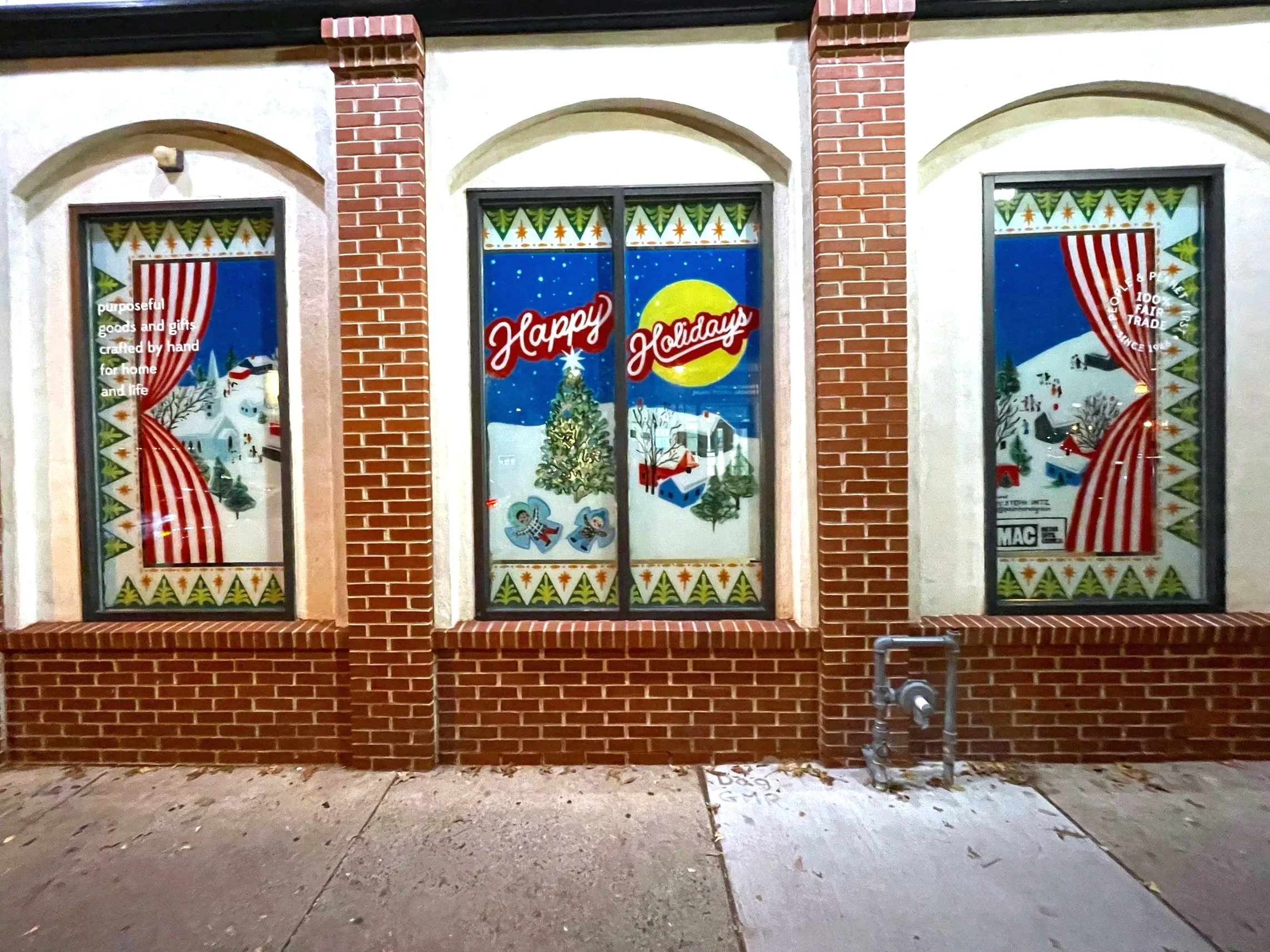 Holiday Window Painting - Steph Untz